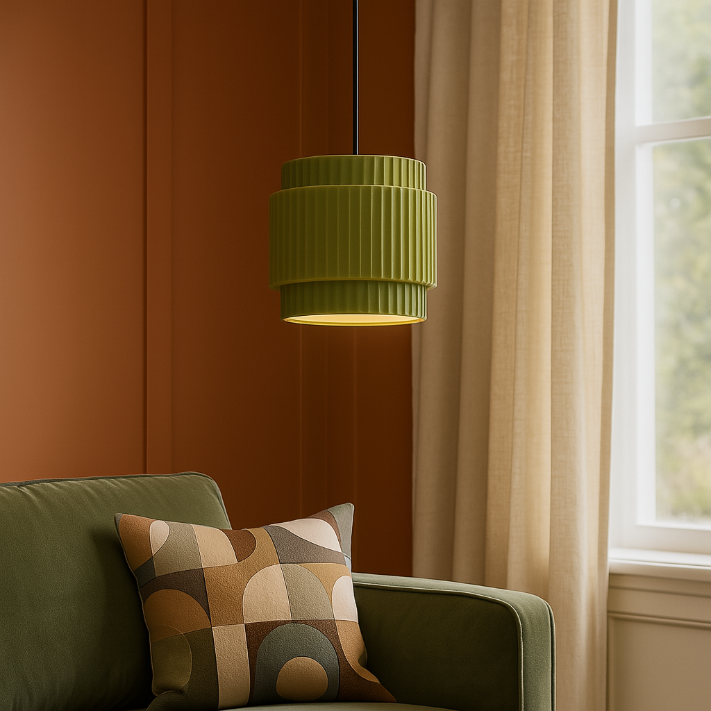 Ceramiczna kolorowa lampa wisząca