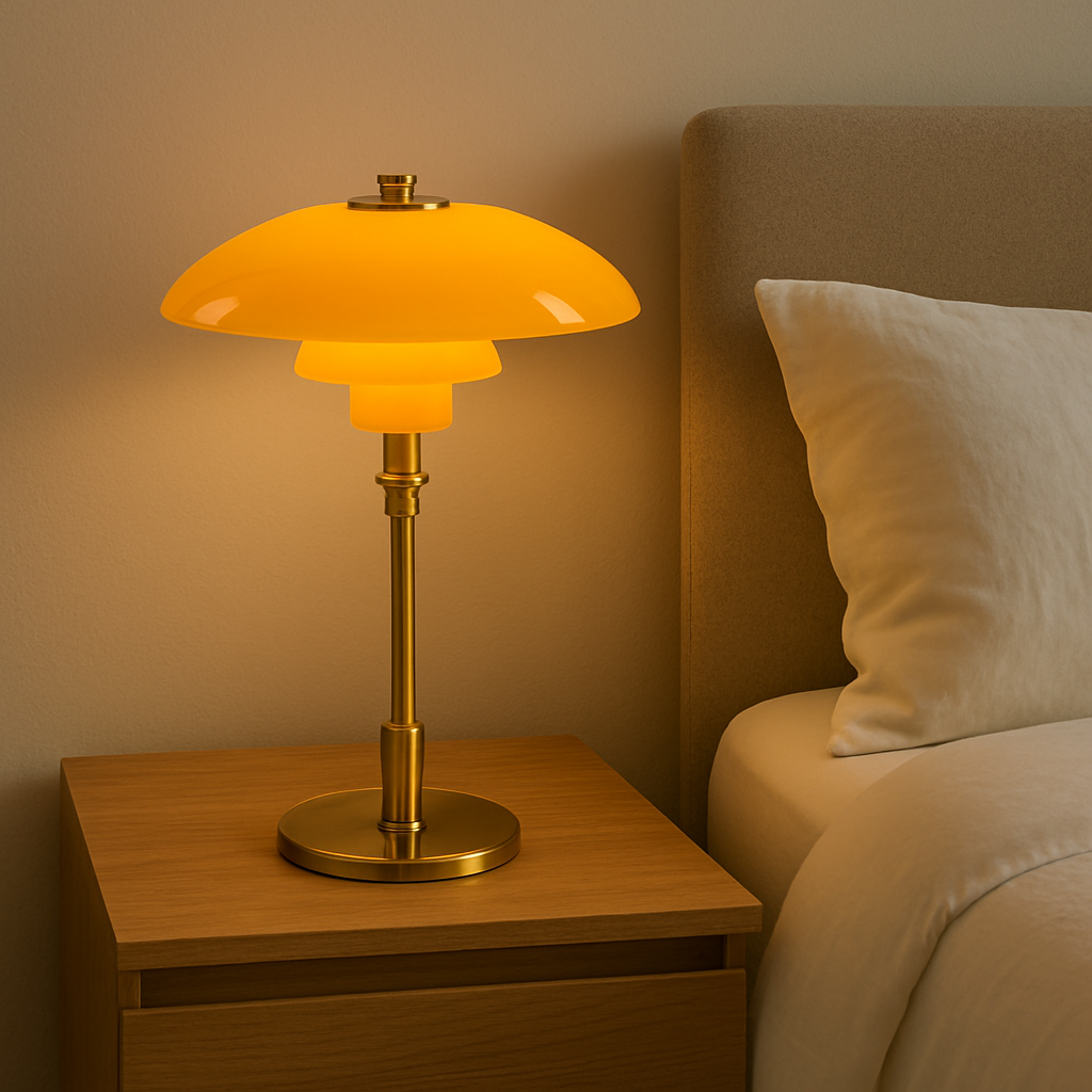 Duńska designerska lampa stołowa