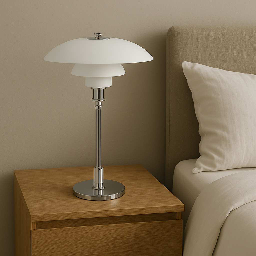 Duńska designerska lampa stołowa