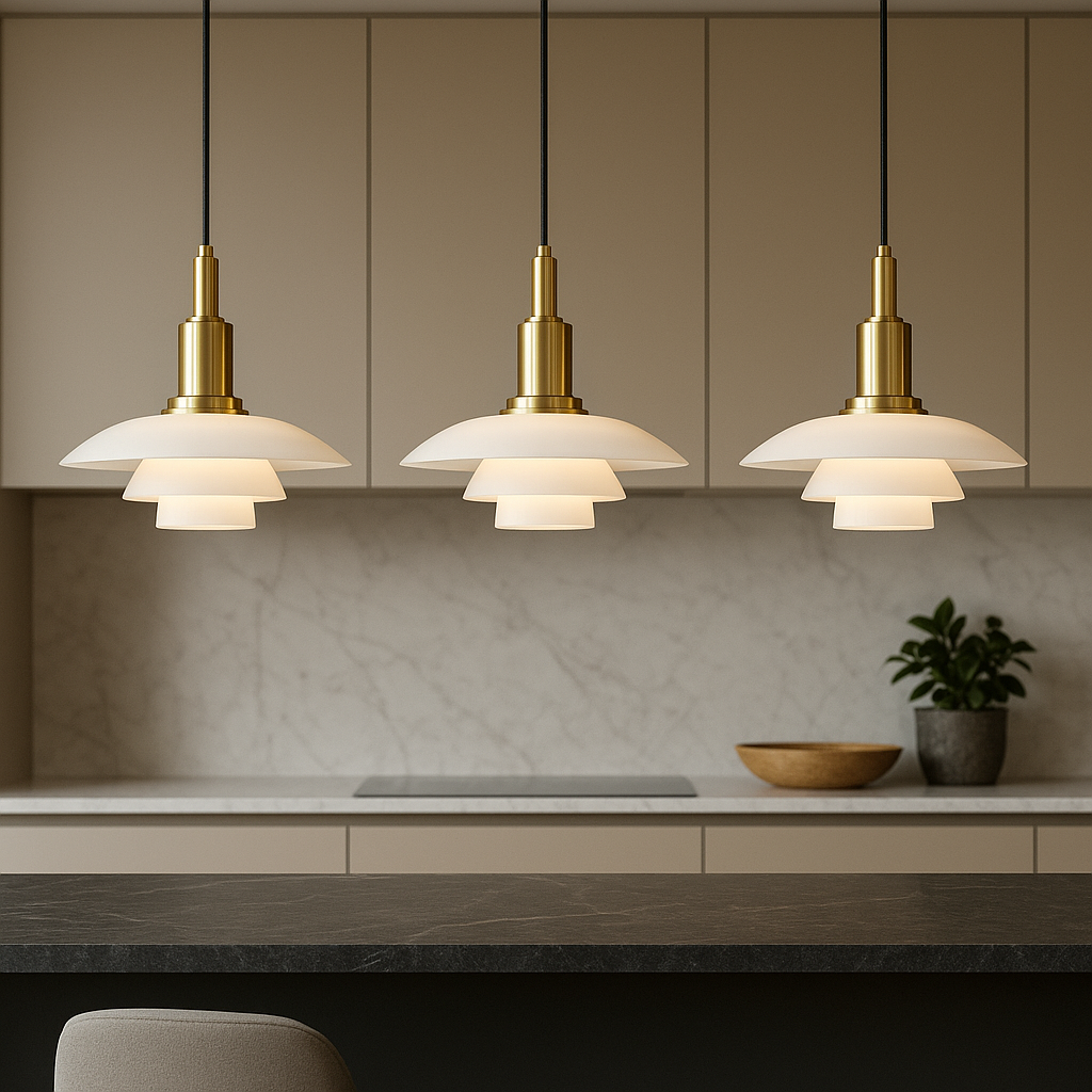 2/3 Głowa Duńska designerska lampa wisząca