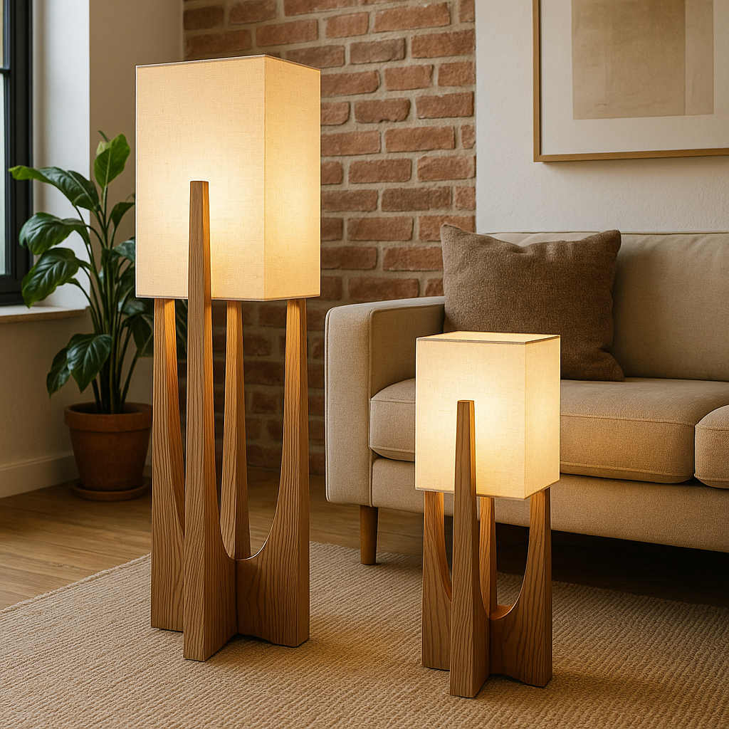 Lampa podłogowa Wabi Sabi w japońskim stylu
