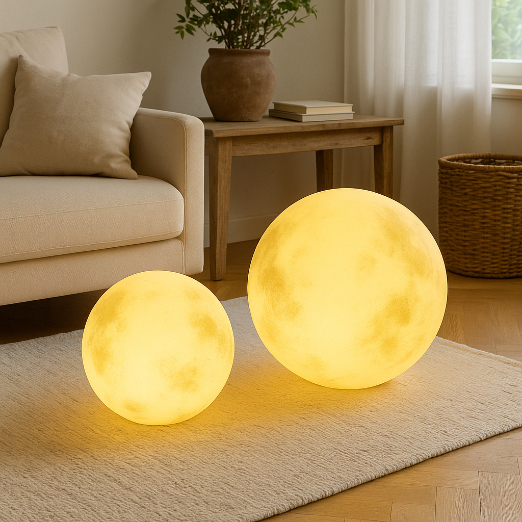 Ogrodowa lampa księżycowa zasilana energią słoneczną