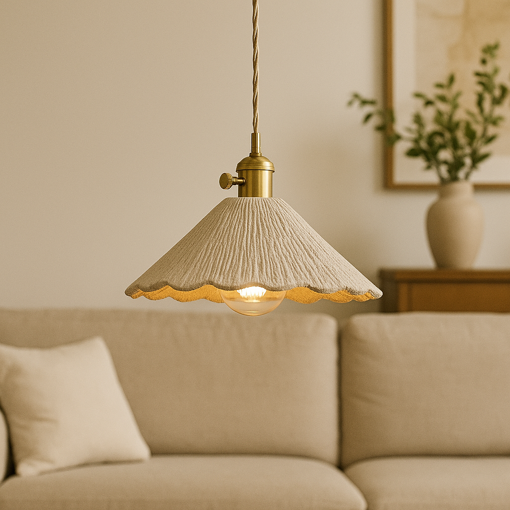 Cementowa lampa wisząca