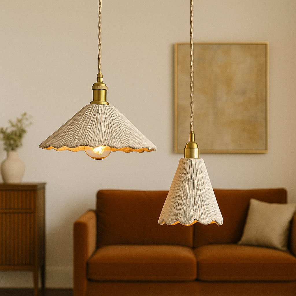 Cementowa lampa wisząca