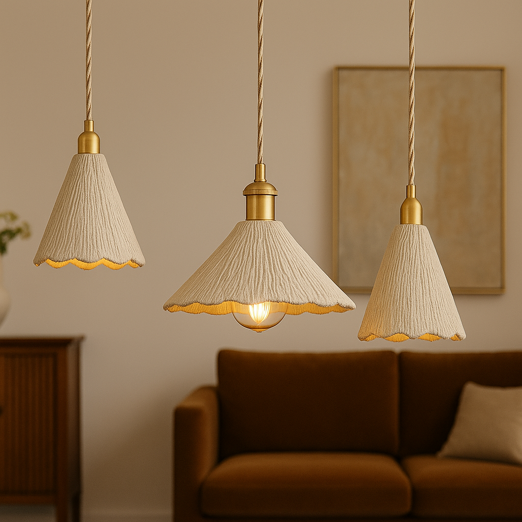 Cementowa lampa wisząca
