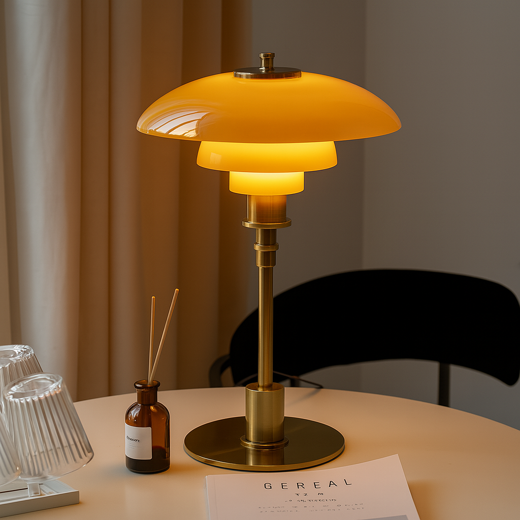 Duńska designerska lampa stołowa