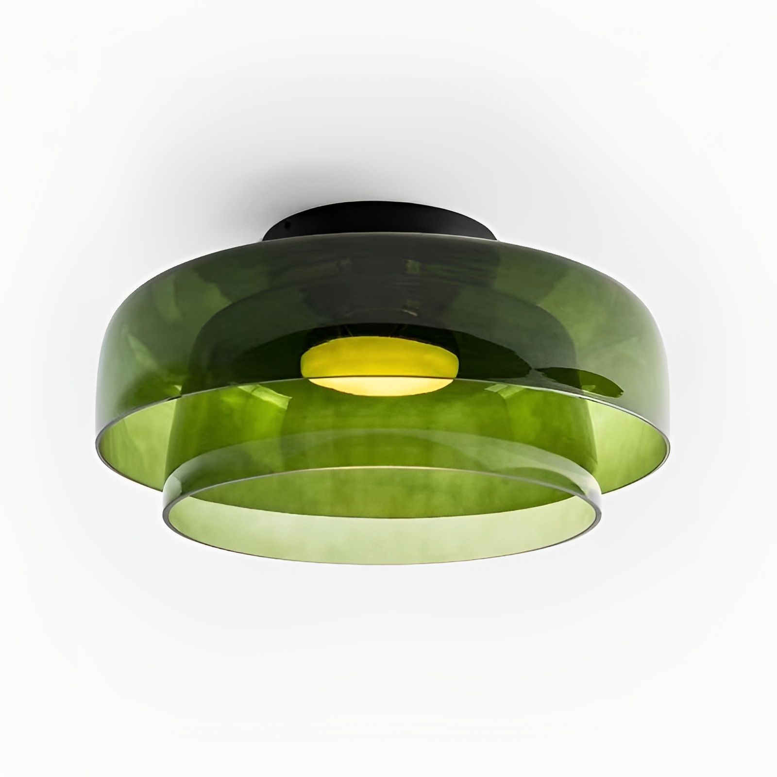 Warstwowa lampa wisząca ze szkła Nordic Bauhaus