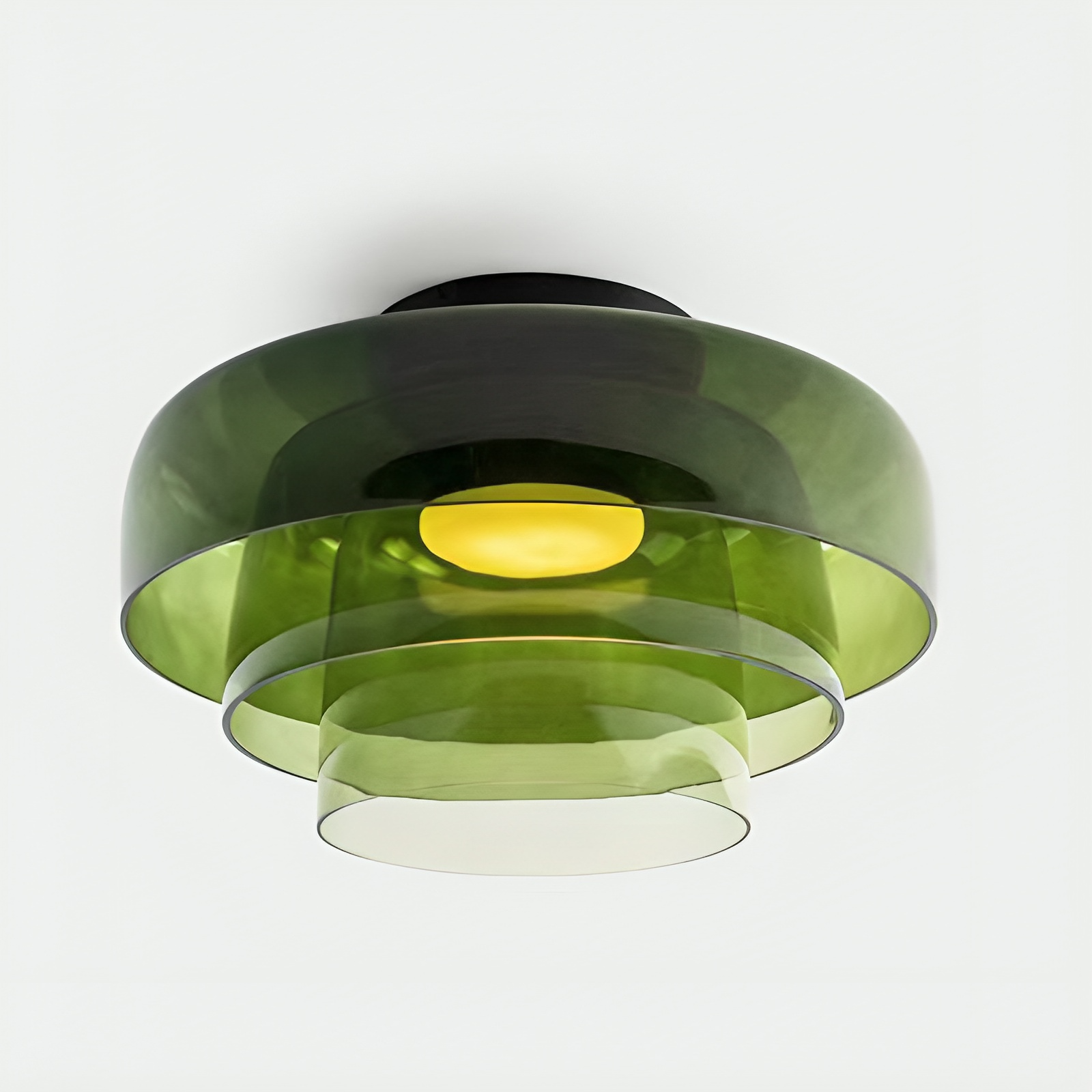 Warstwowa lampa wisząca ze szkła Nordic Bauhaus