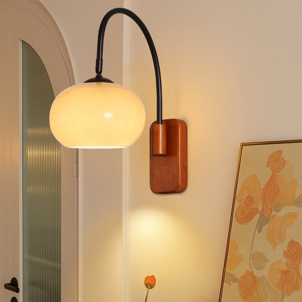 Obrotowa lampa ścienna Bauhaus Khaki