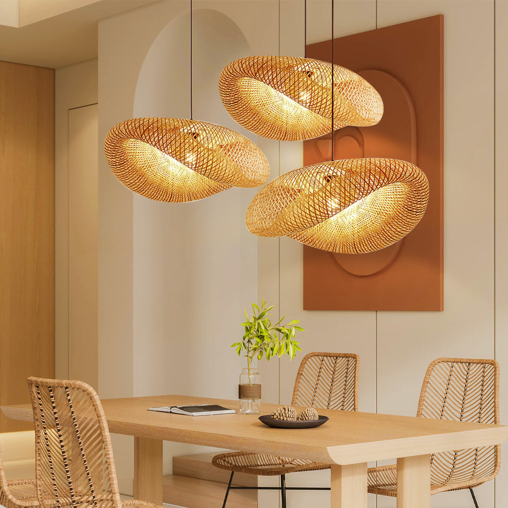 Bambusowa lampa wisząca