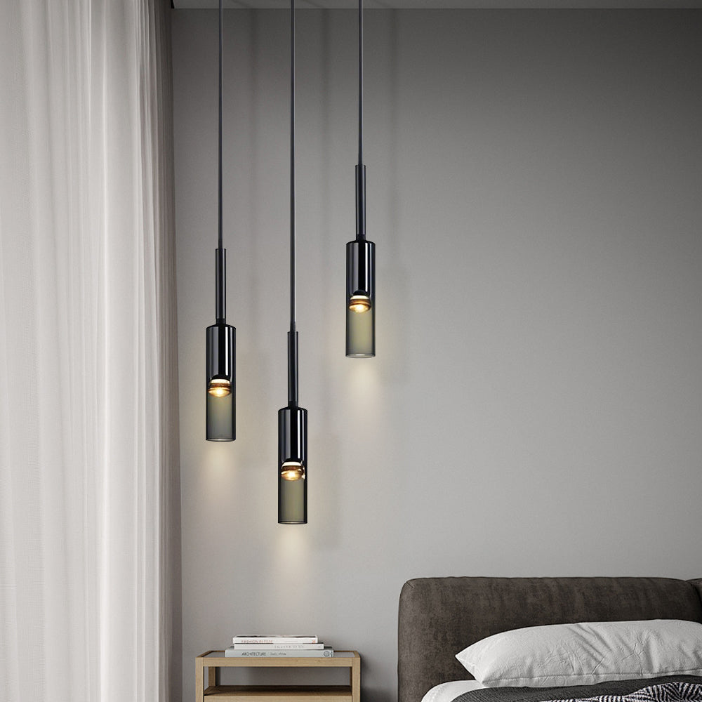 Luksusowa lampa wisząca cylindryczna