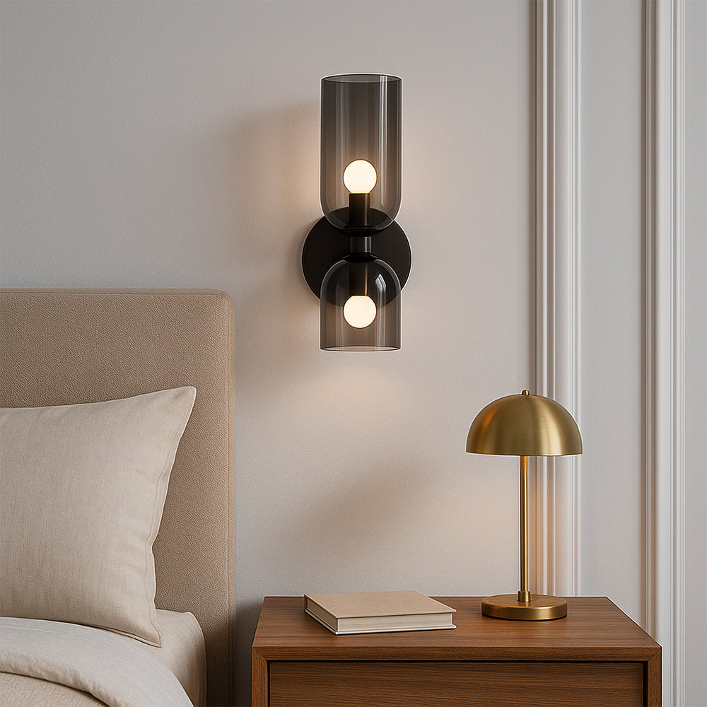 Kreatywna szklana lampa ścienna