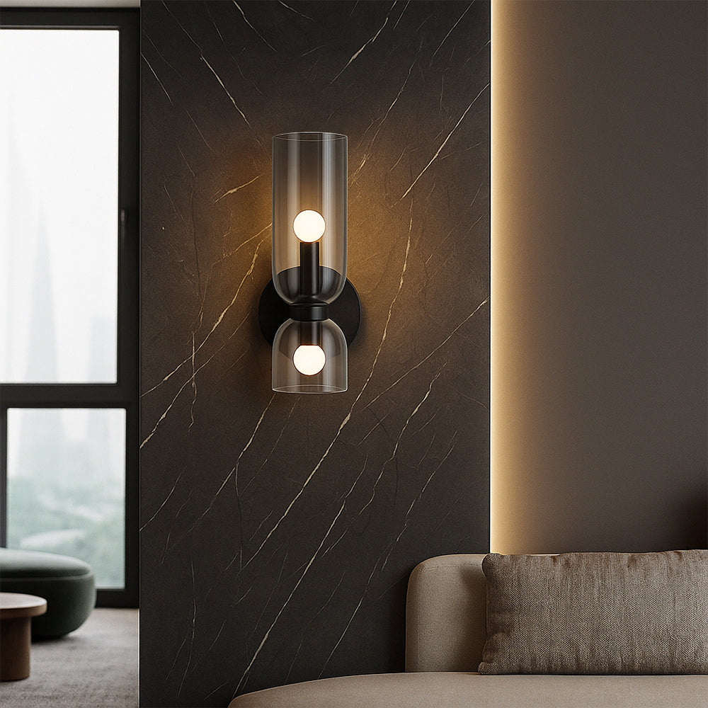 Kreatywna szklana lampa ścienna
