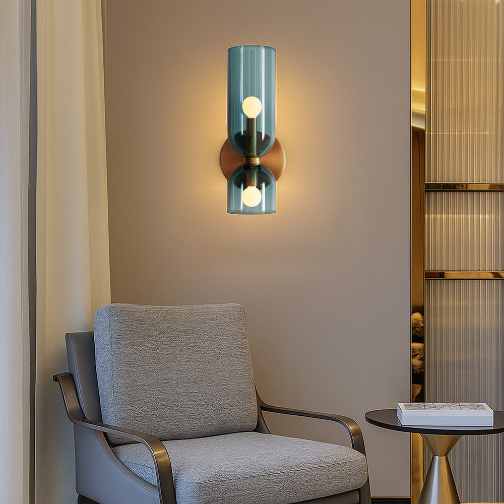 Kreatywna szklana lampa ścienna