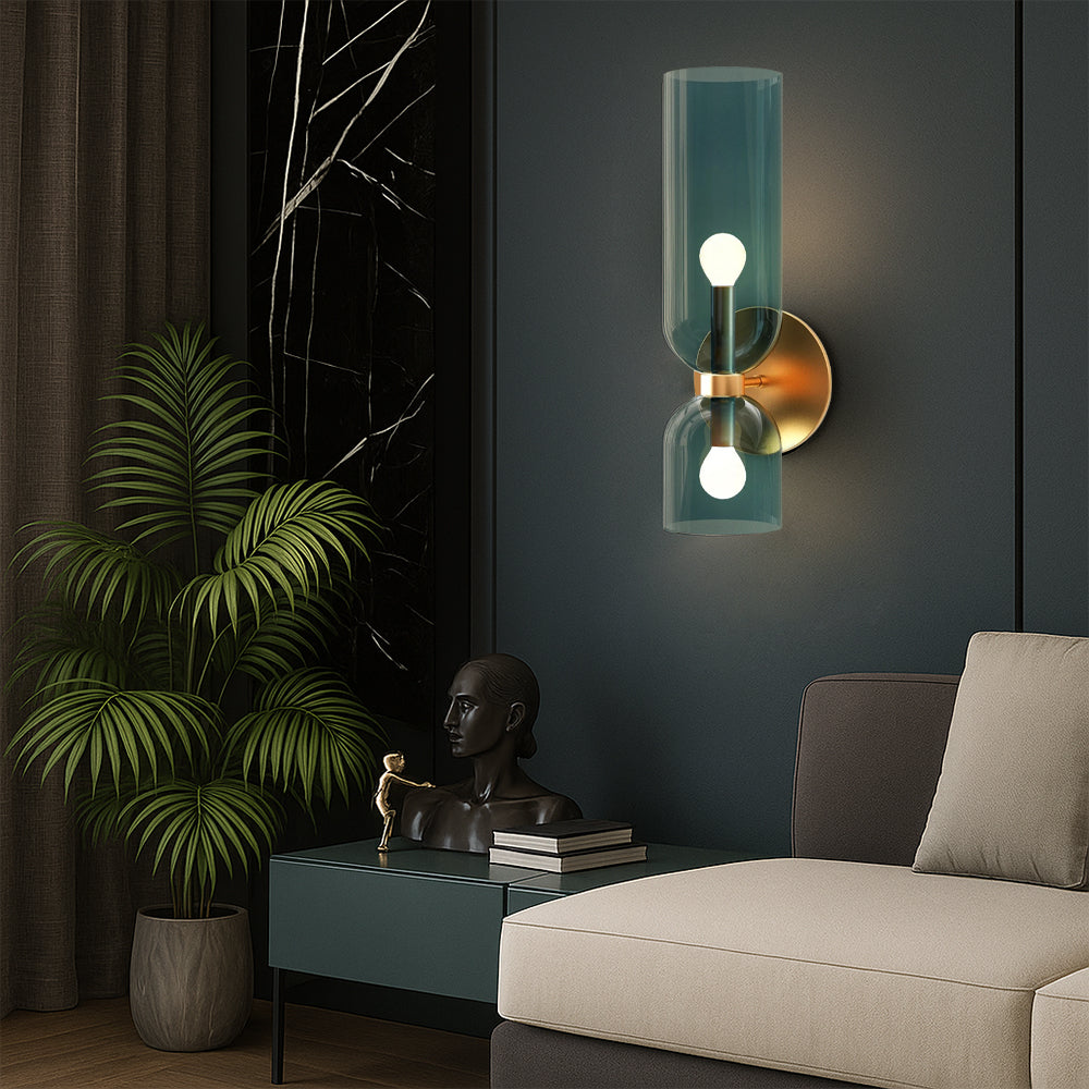 Kreatywna szklana lampa ścienna