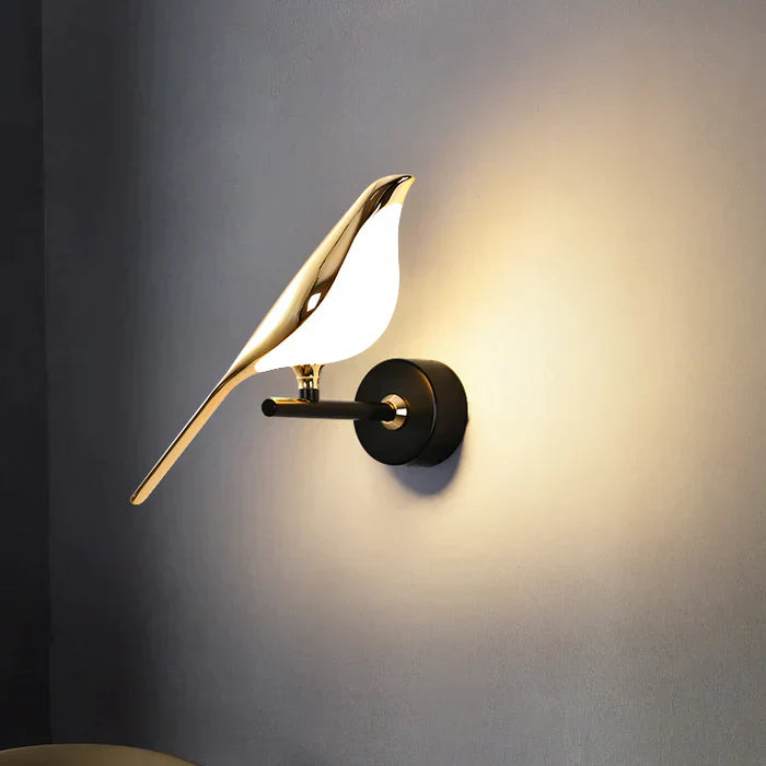 Nowoczesna lampa ścienna MrBird w kształcie ptaków