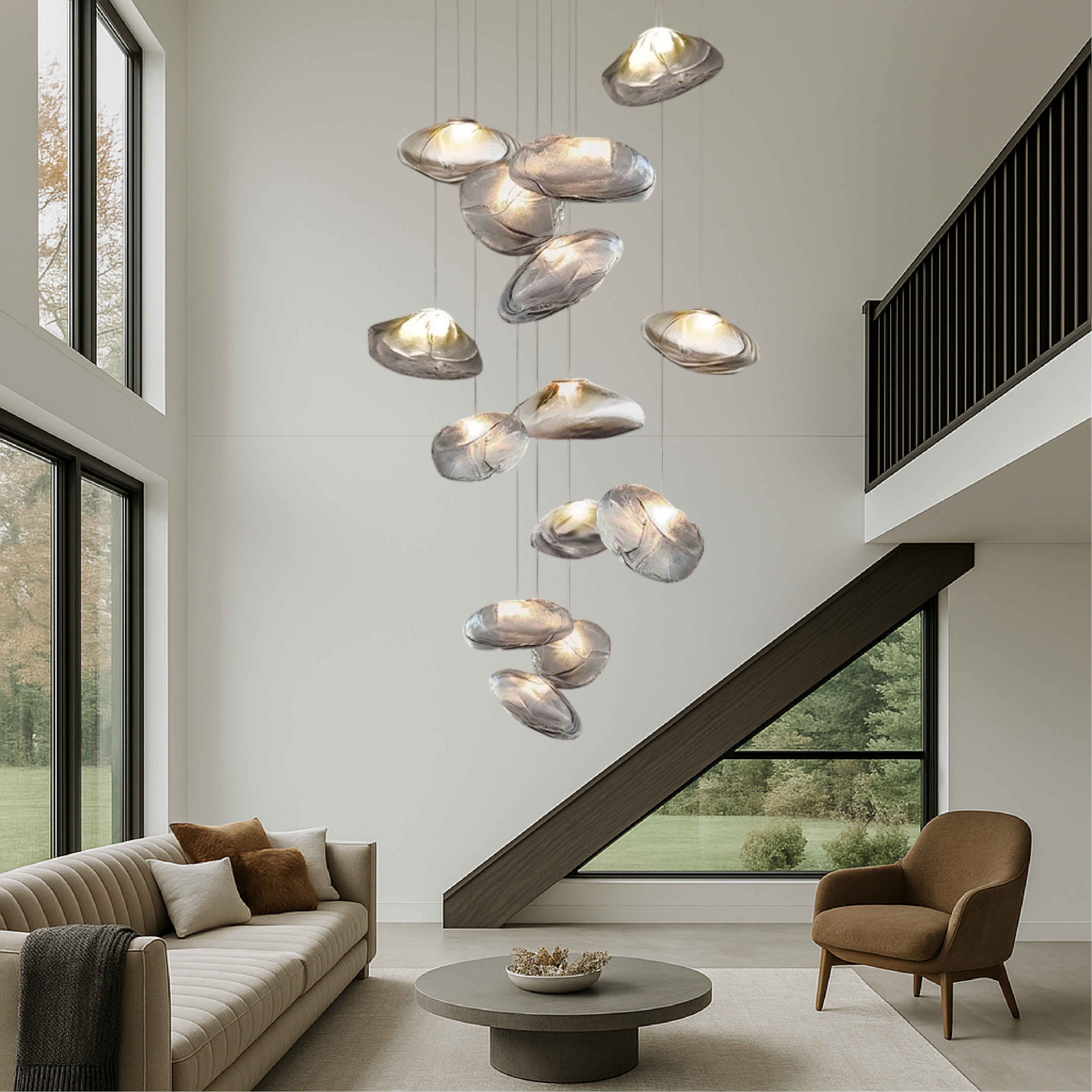 Żyrandol Nordic Glass Villa