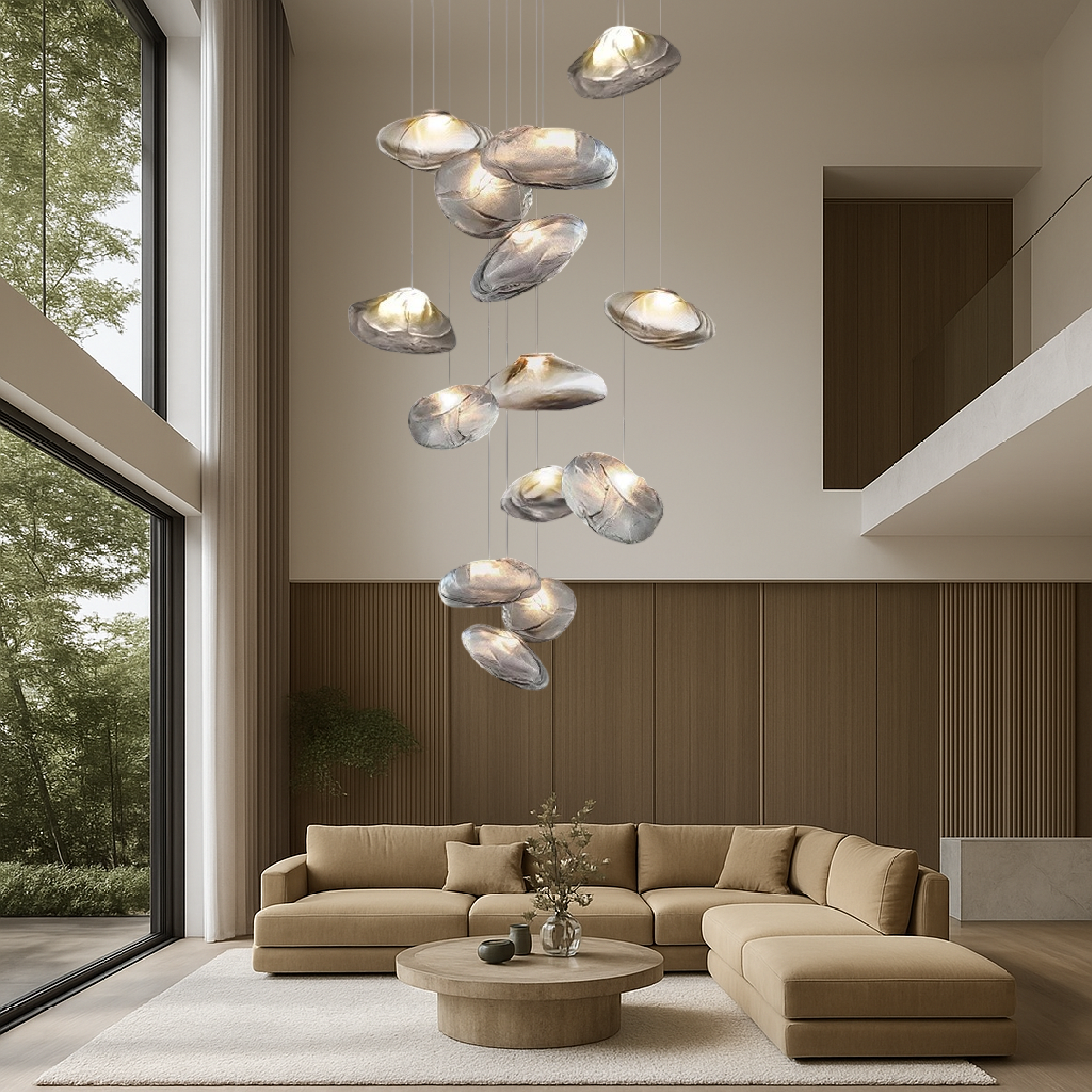 Żyrandol Nordic Glass Villa