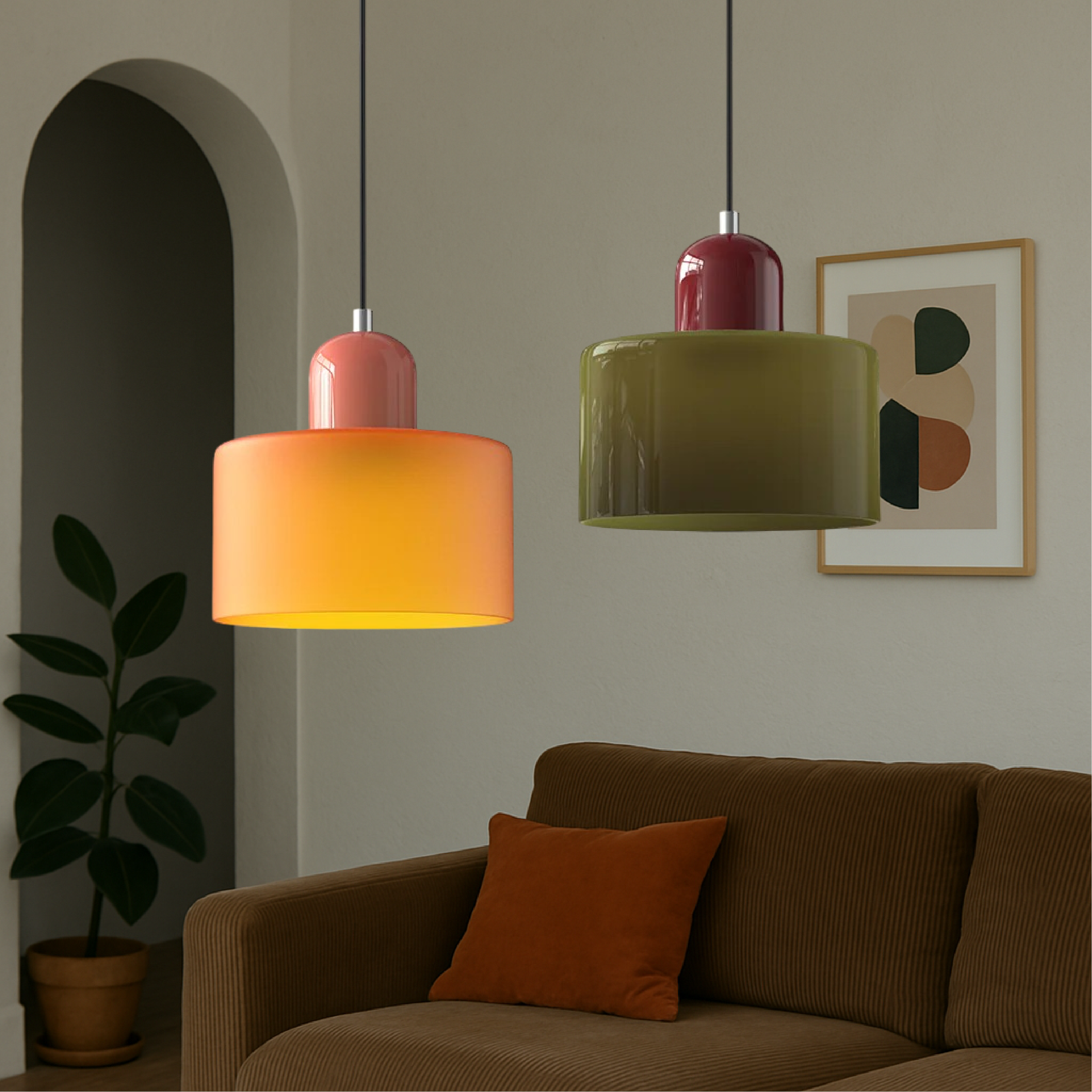 Kreatywna lampa wisząca Bauhaus