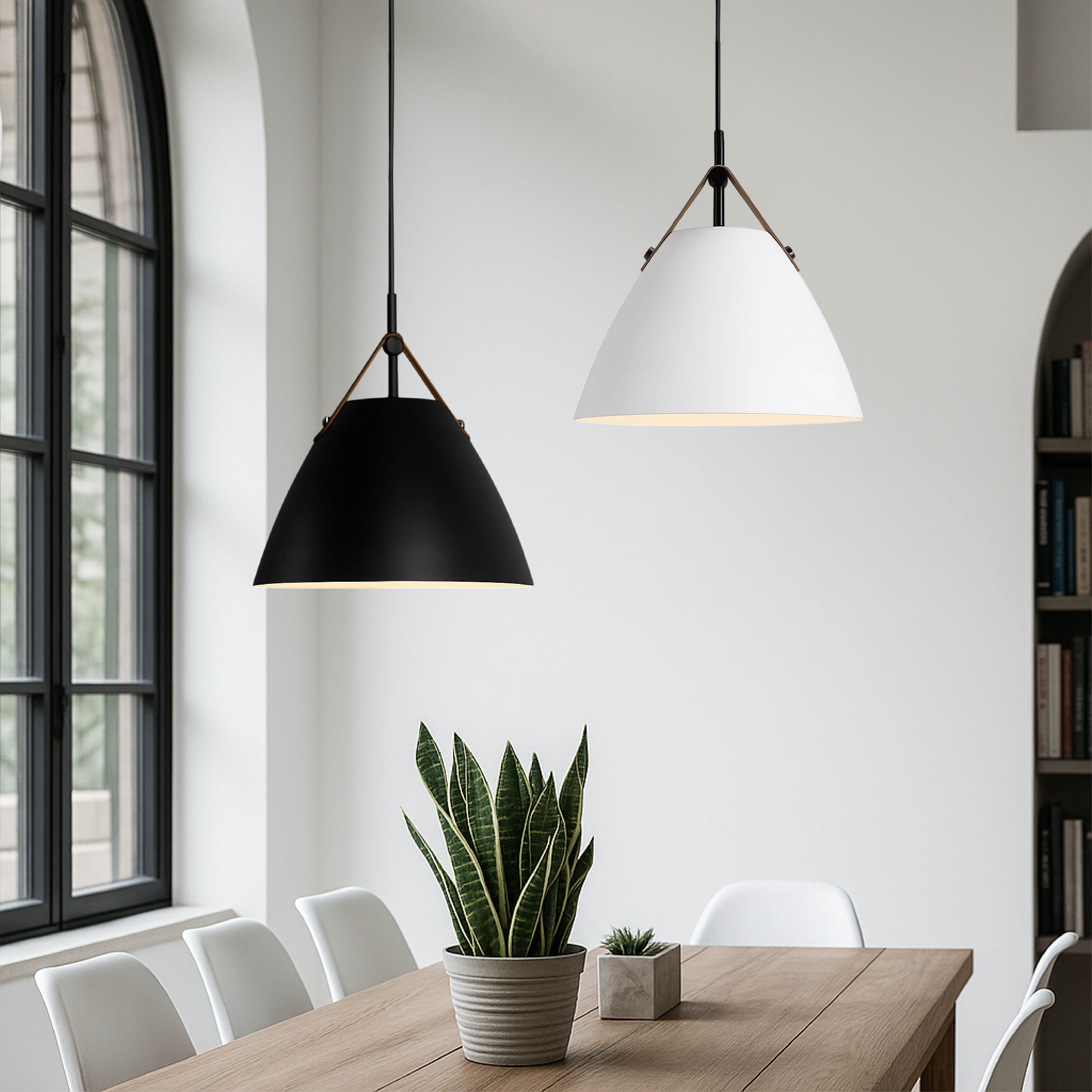 Skandynawska kolorowa lampa wisząca