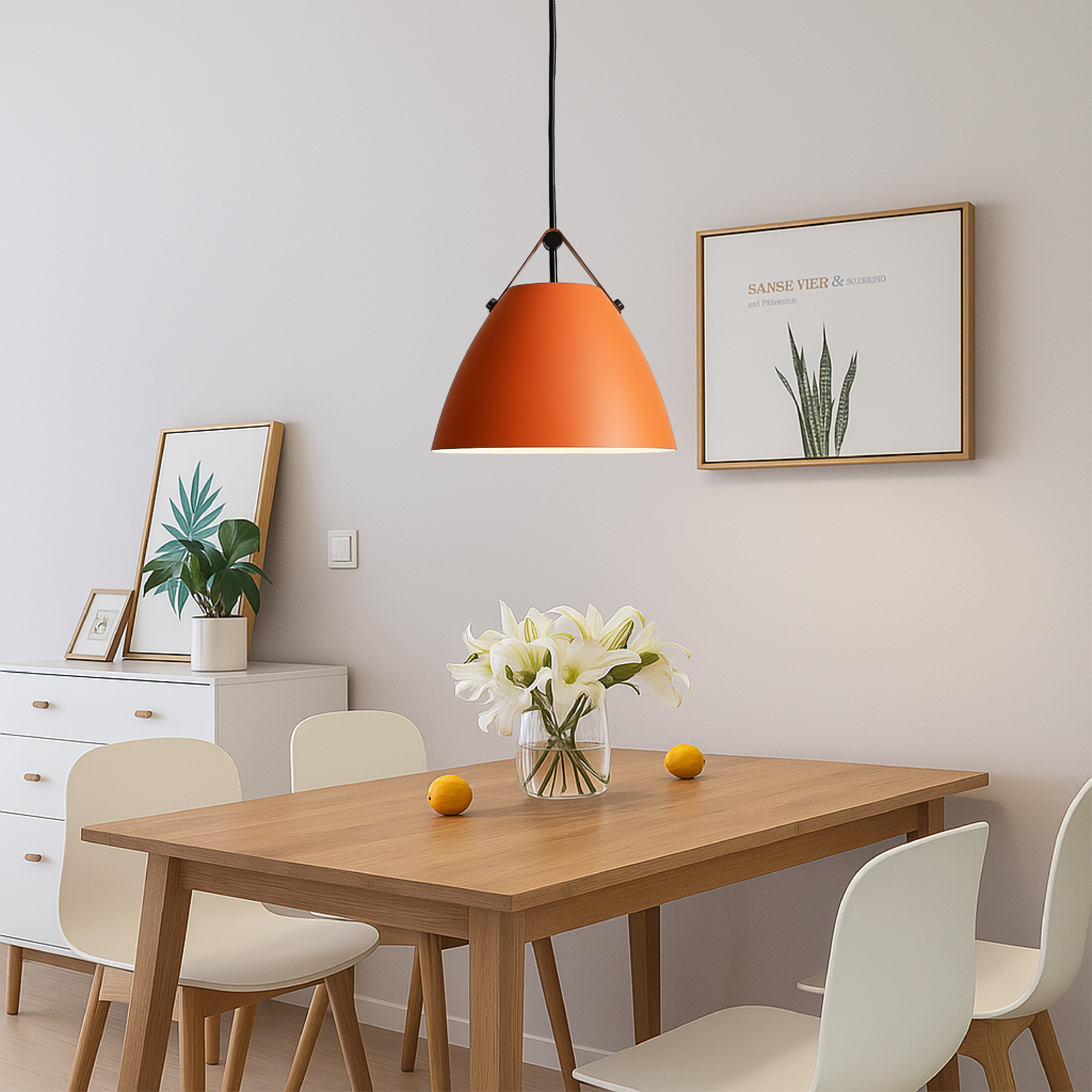 Skandynawska kolorowa lampa wisząca