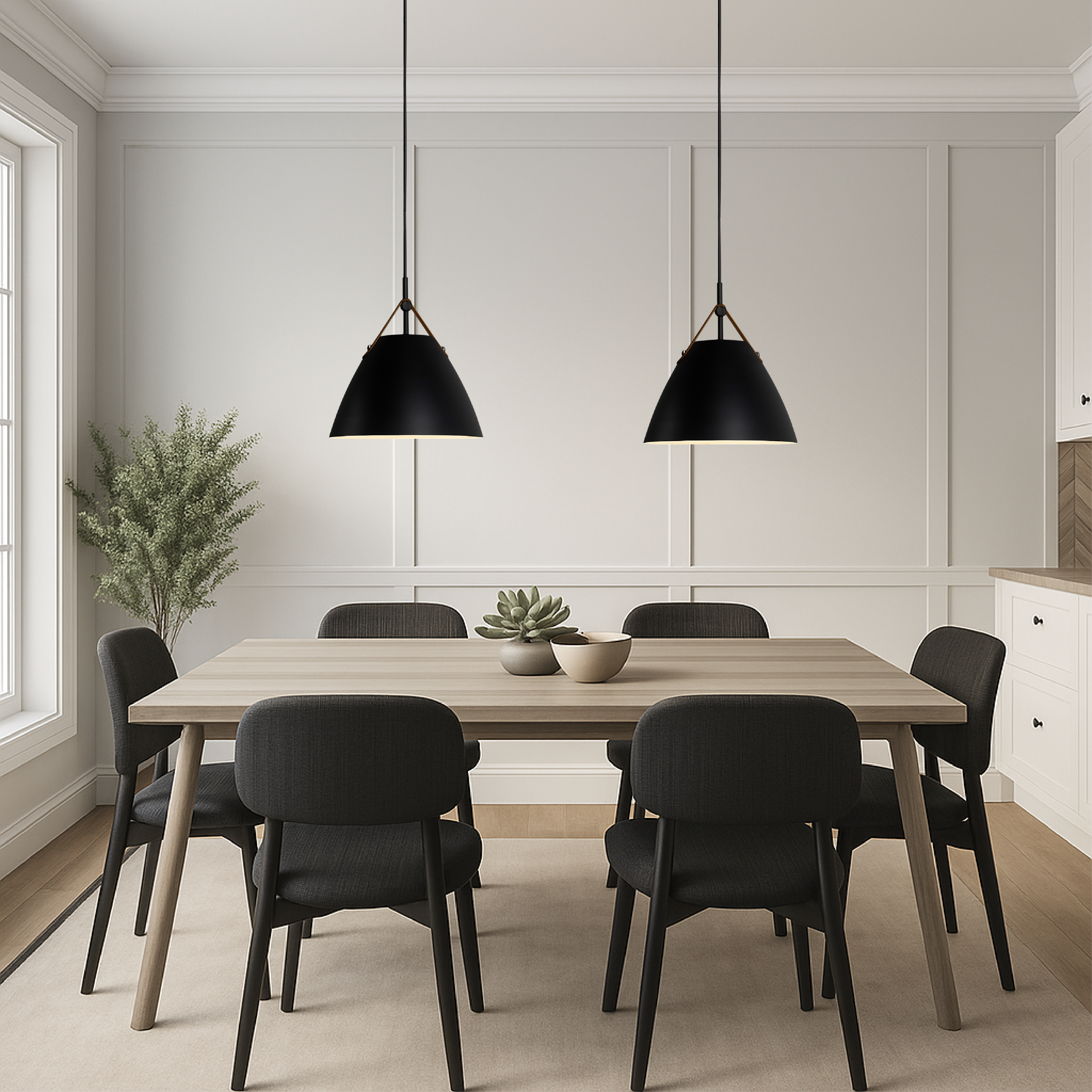 Skandynawska kolorowa lampa wisząca