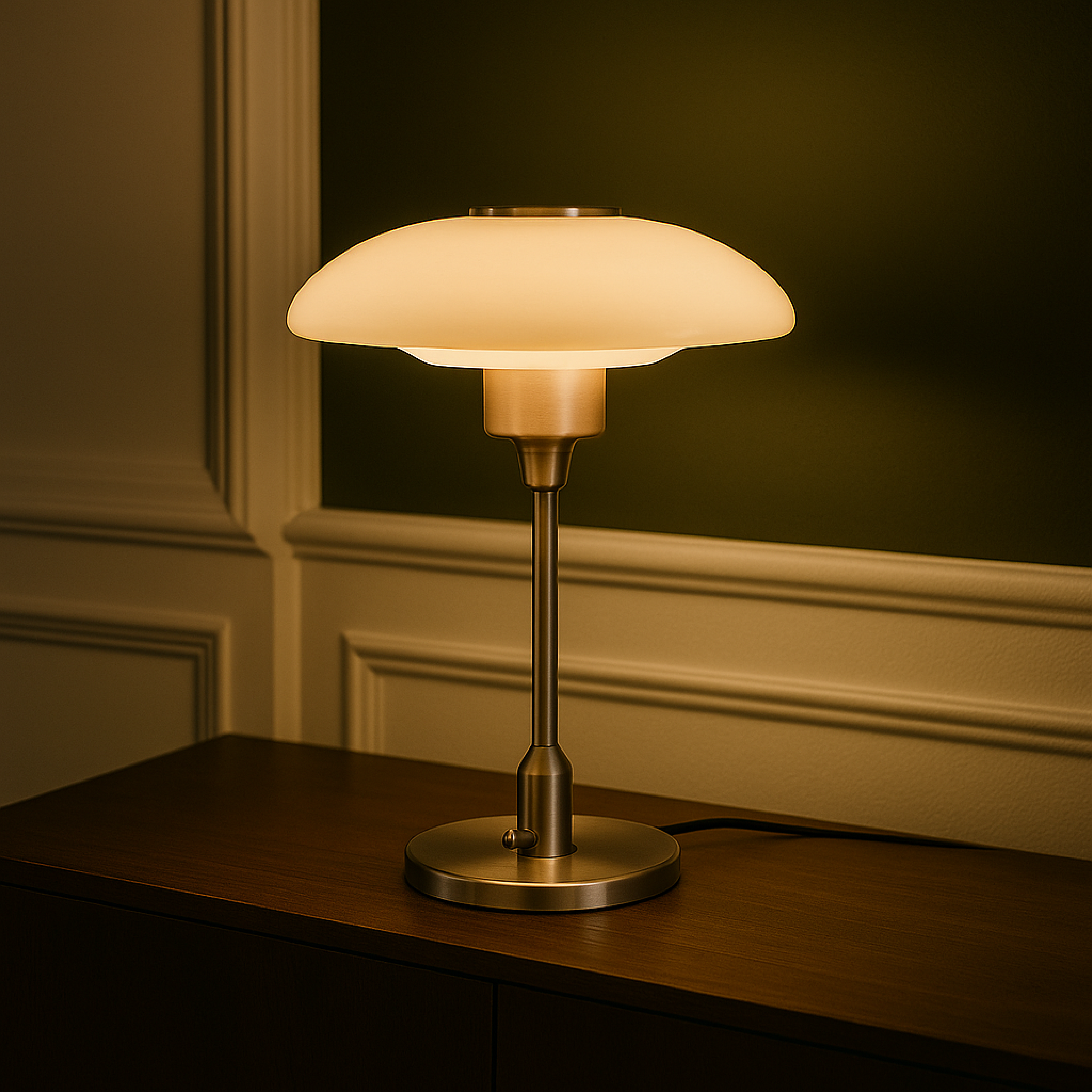 Szwedzka designerska lampa stołowa