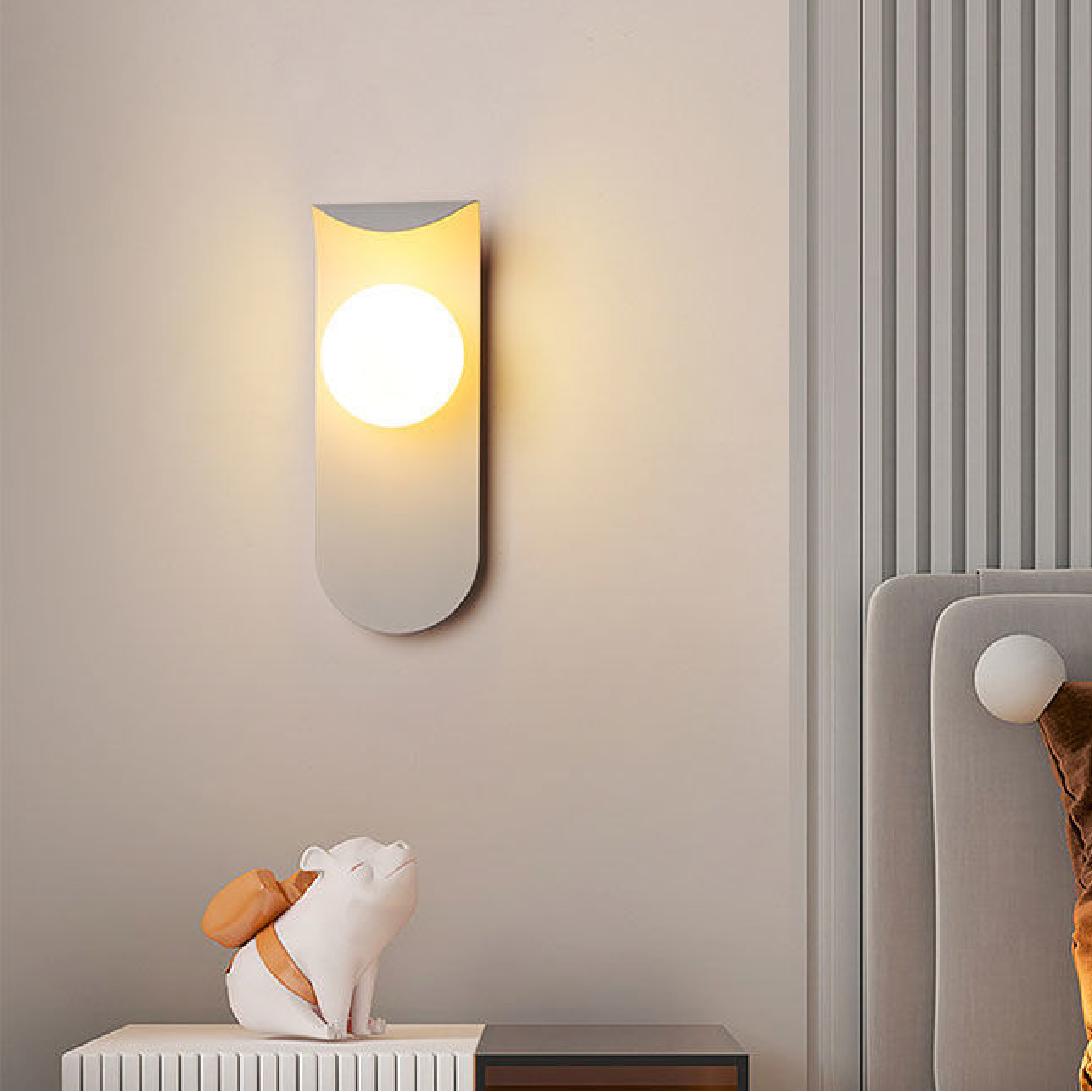 Skandynawska lampa ścienna