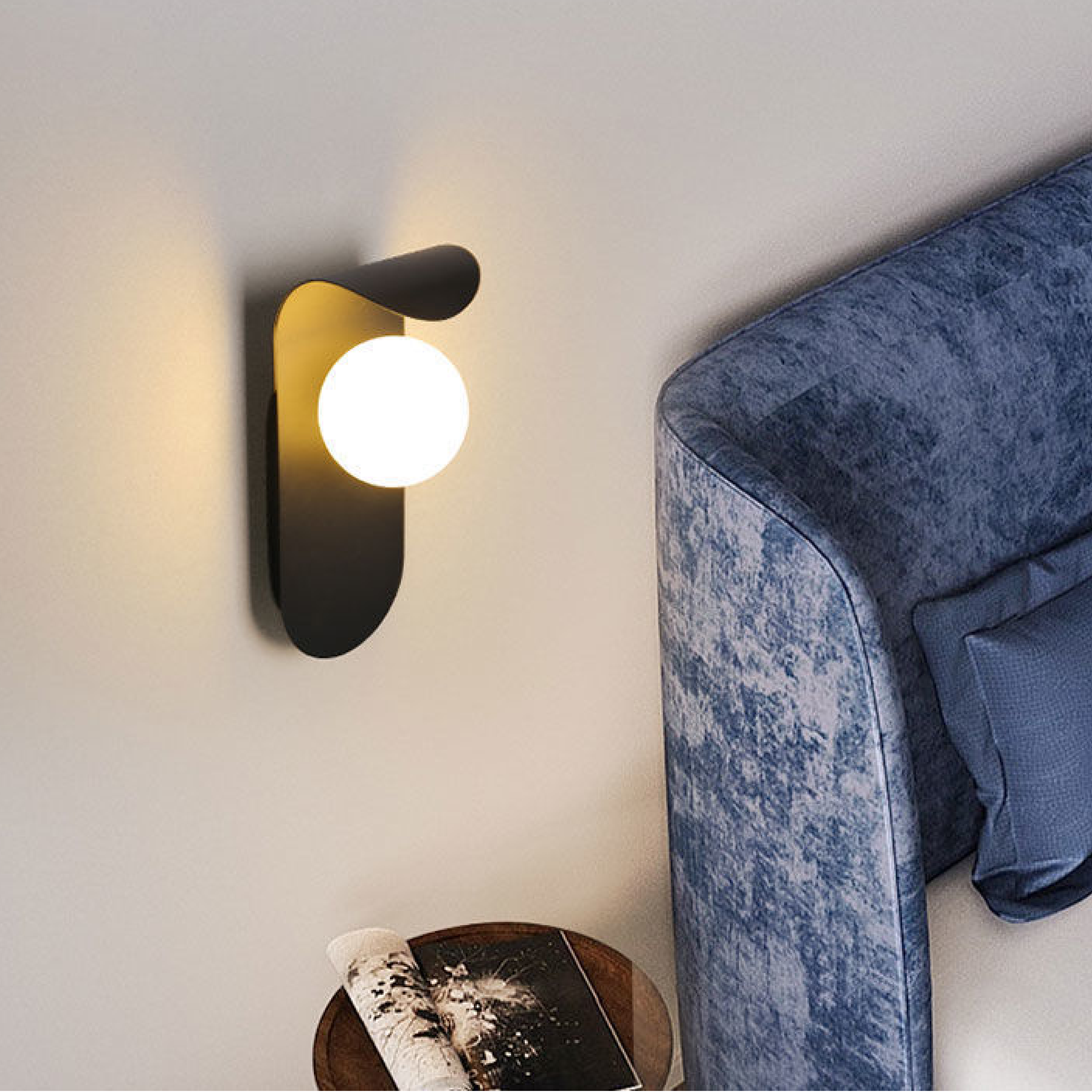 Skandynawska lampa ścienna