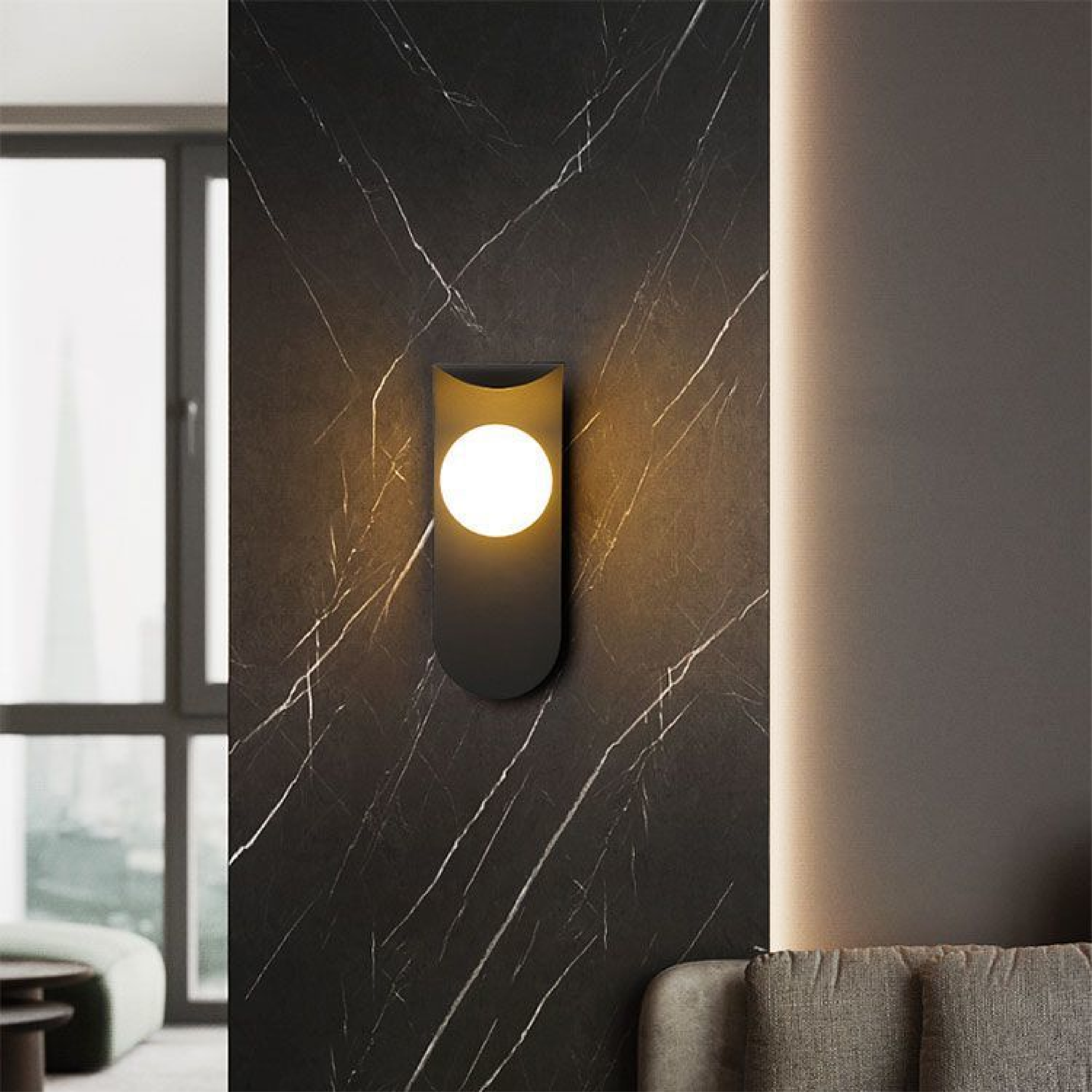 Skandynawska lampa ścienna