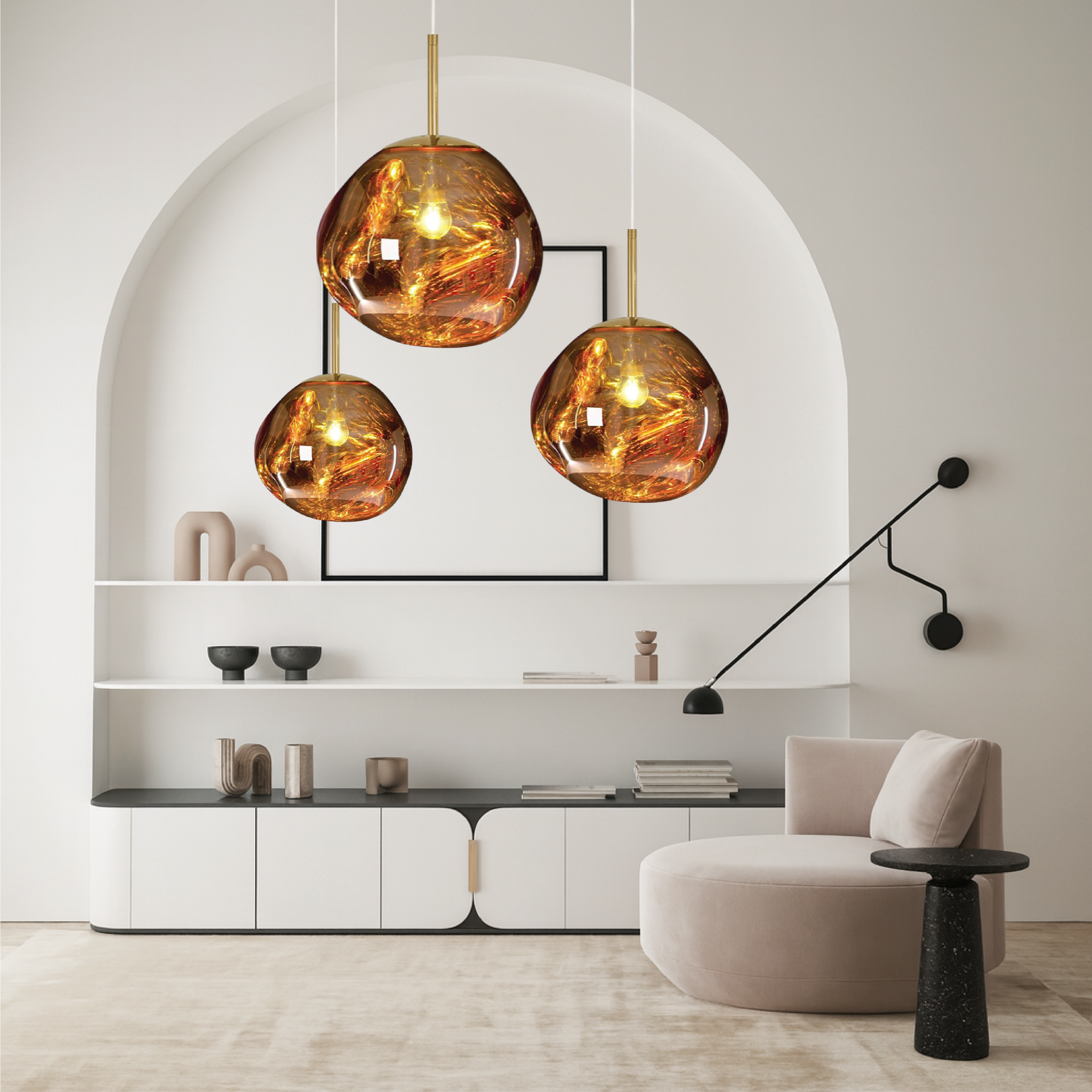 Lampa wisząca Melt Glass