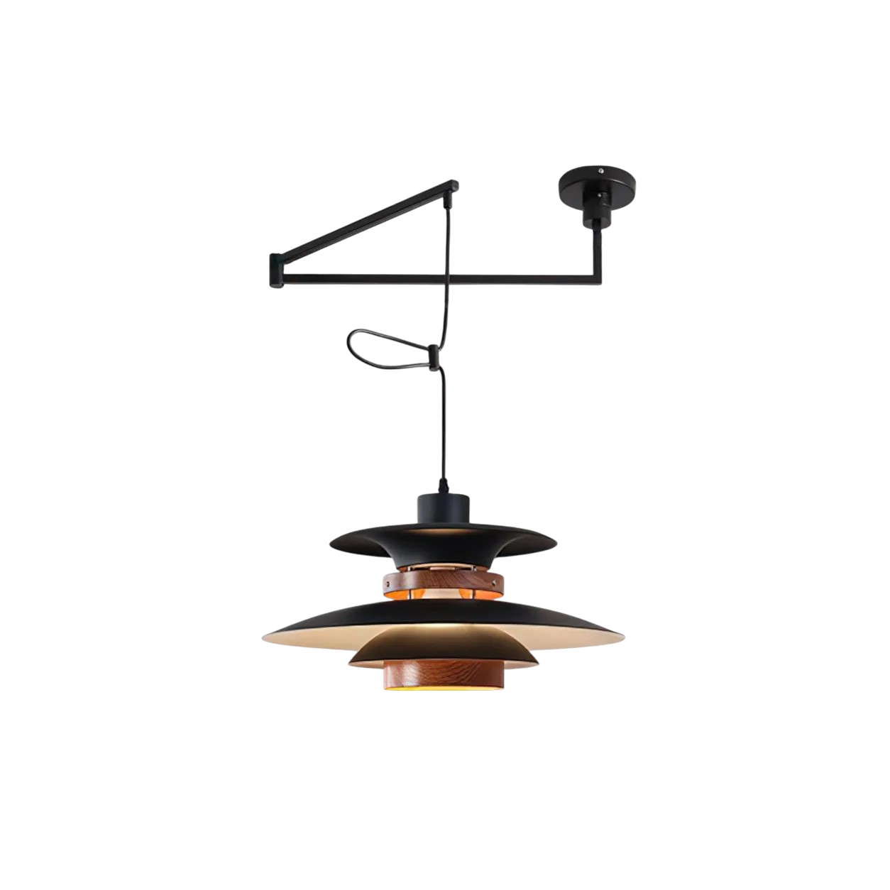 Lampa wisząca z wahliwym ramieniem Merado