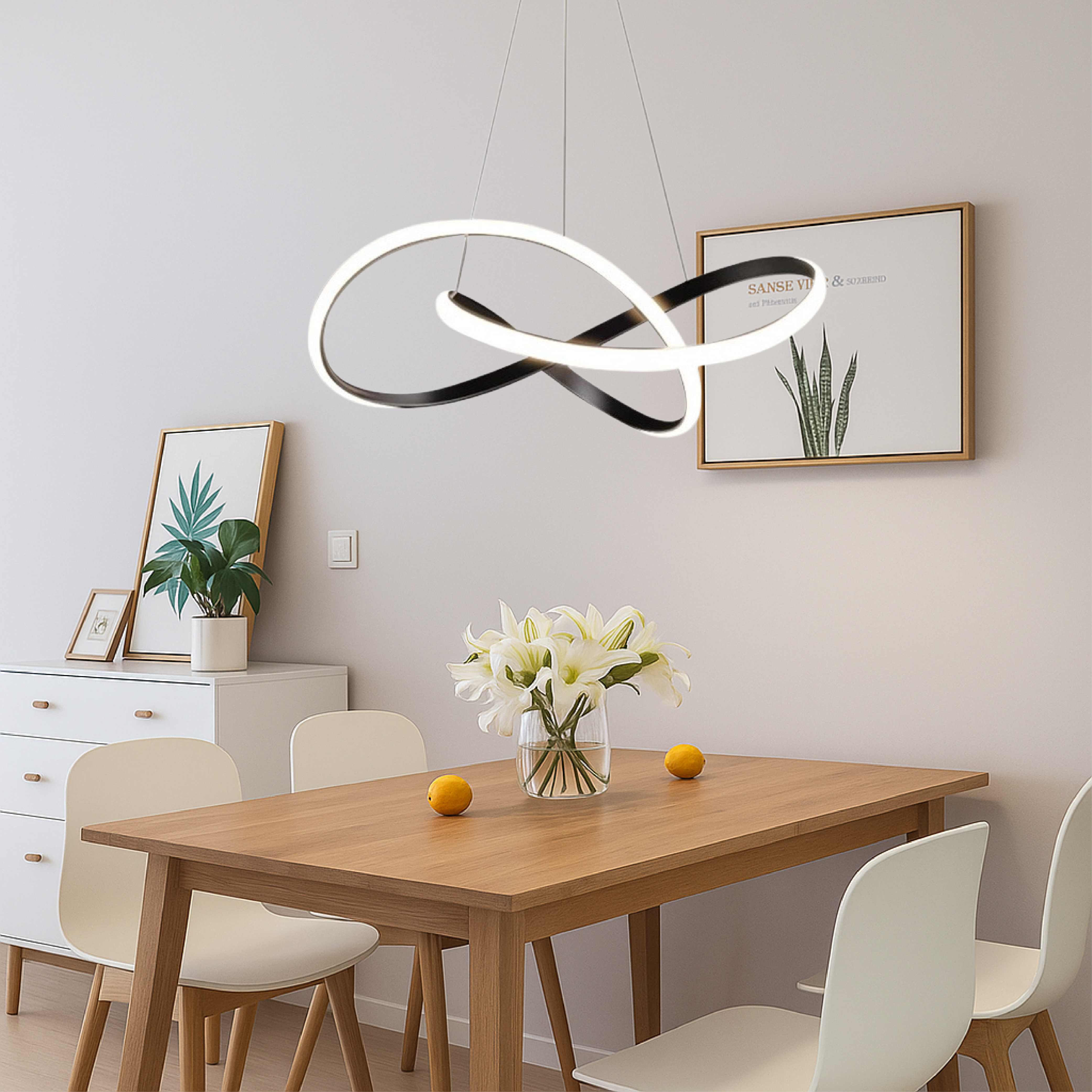 Nowoczesna lampa wisząca do jadalni