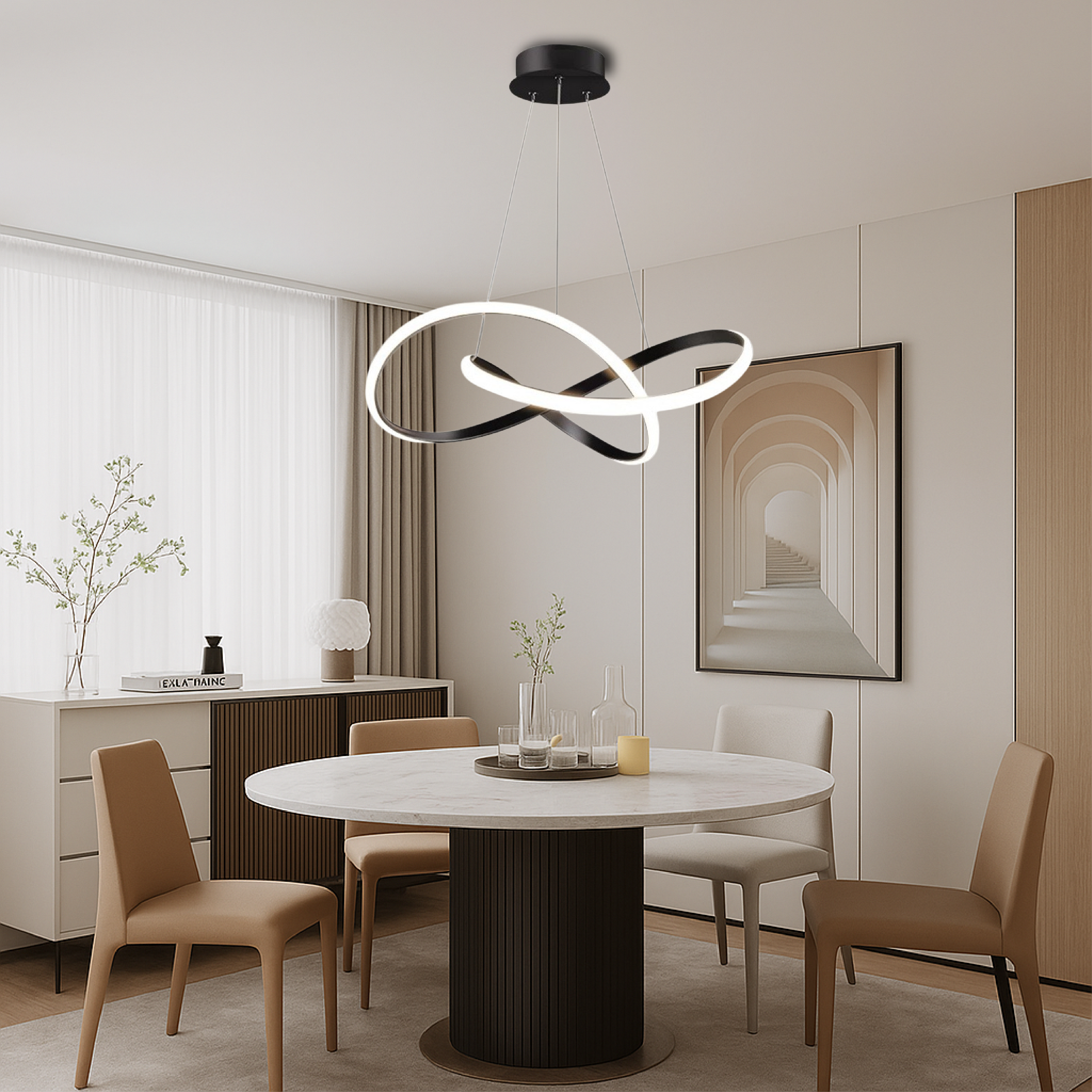 Nowoczesna lampa wisząca do jadalni