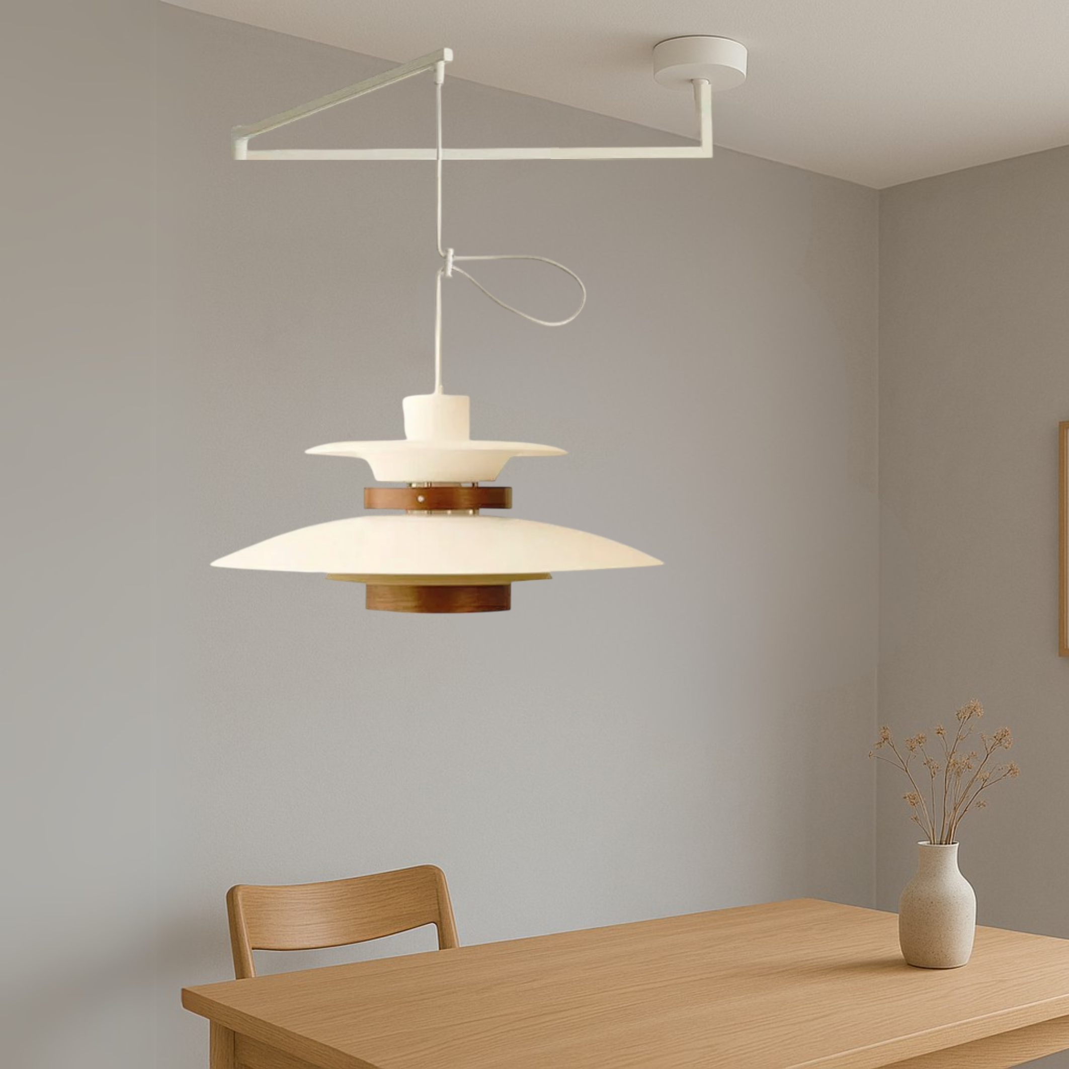 Lampa wisząca z wahliwym ramieniem Merado