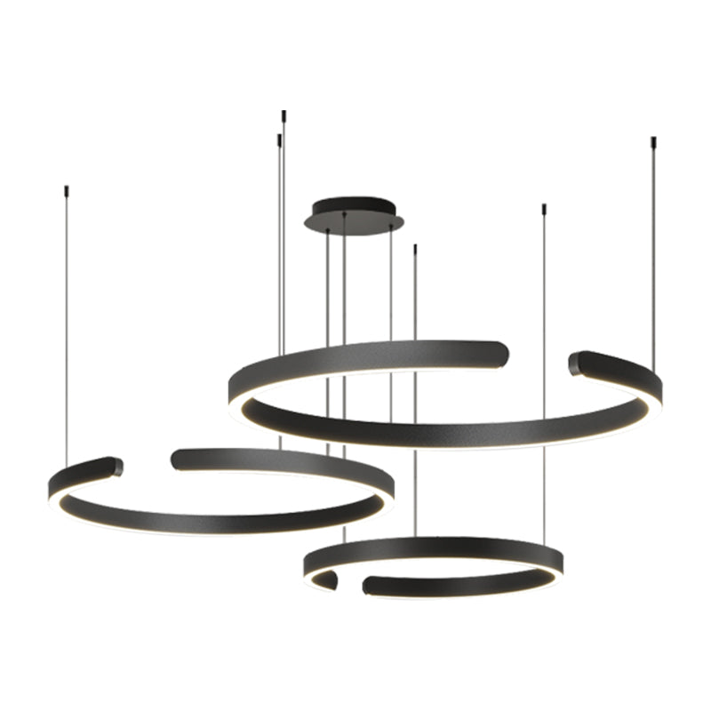 Lampa wisząca Nordic z 3 pierścieniami