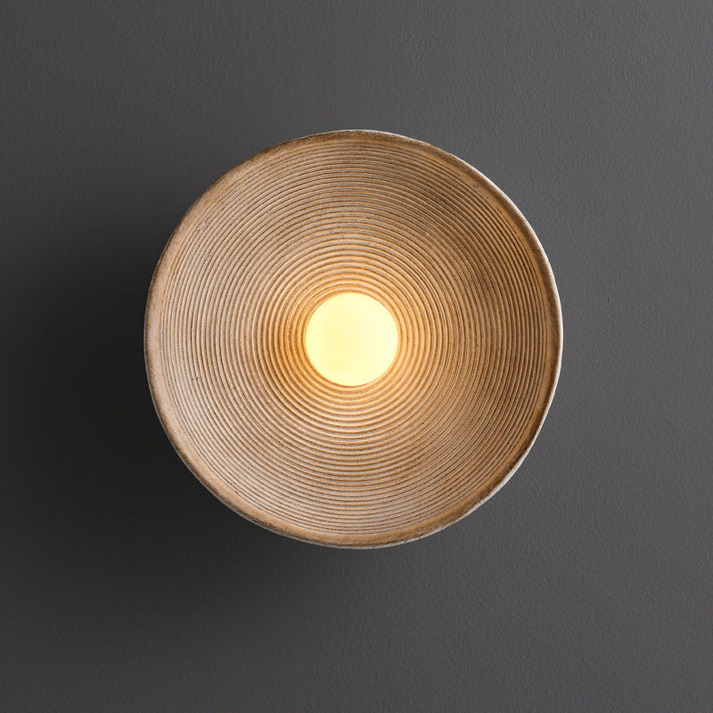 Japońska drewniana lampa ścienna