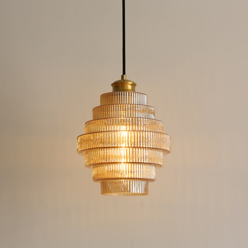 Szklana lampa wisząca L'otre