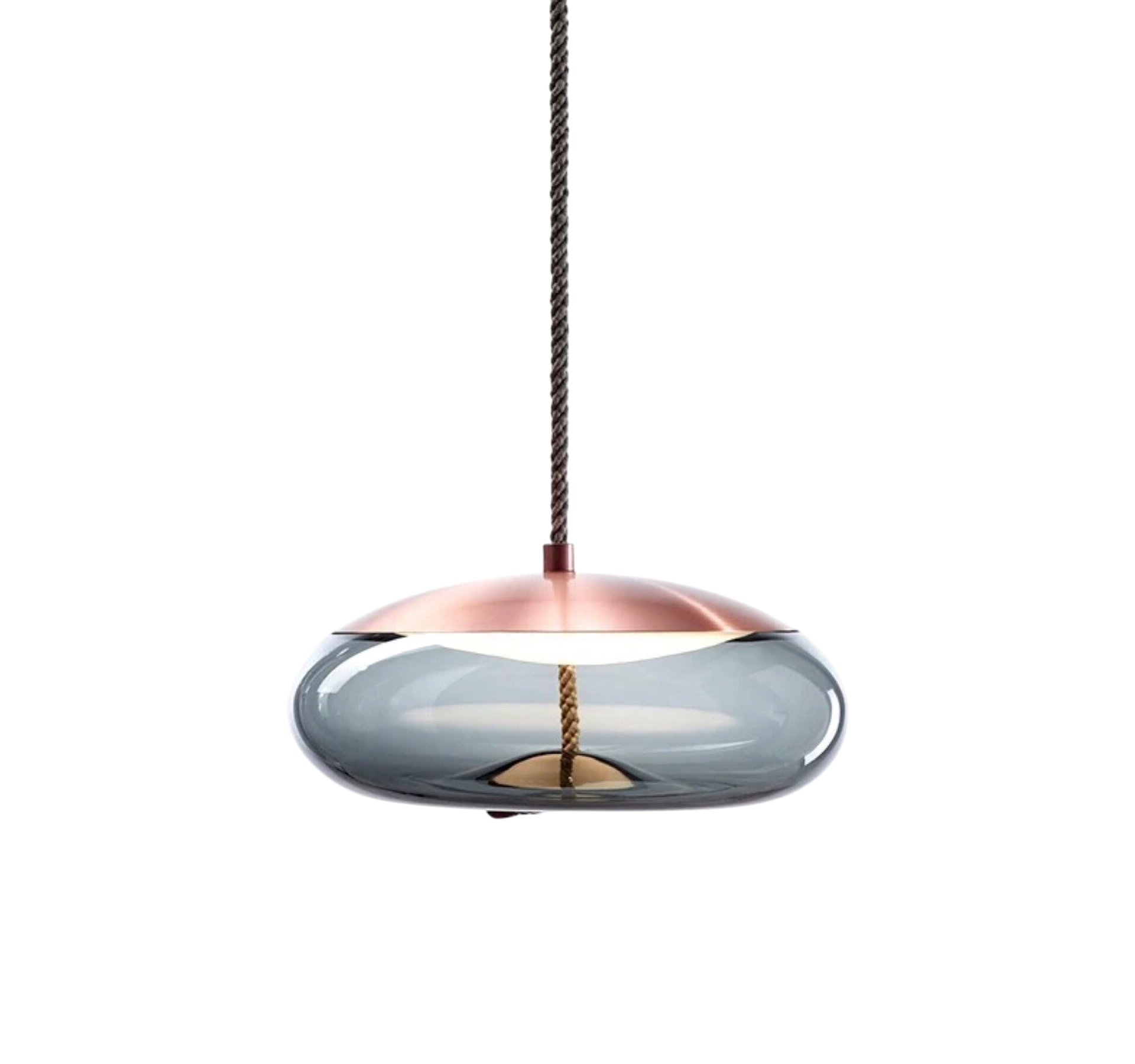 Lampa wisząca Hempoire w kolorze różowego złota