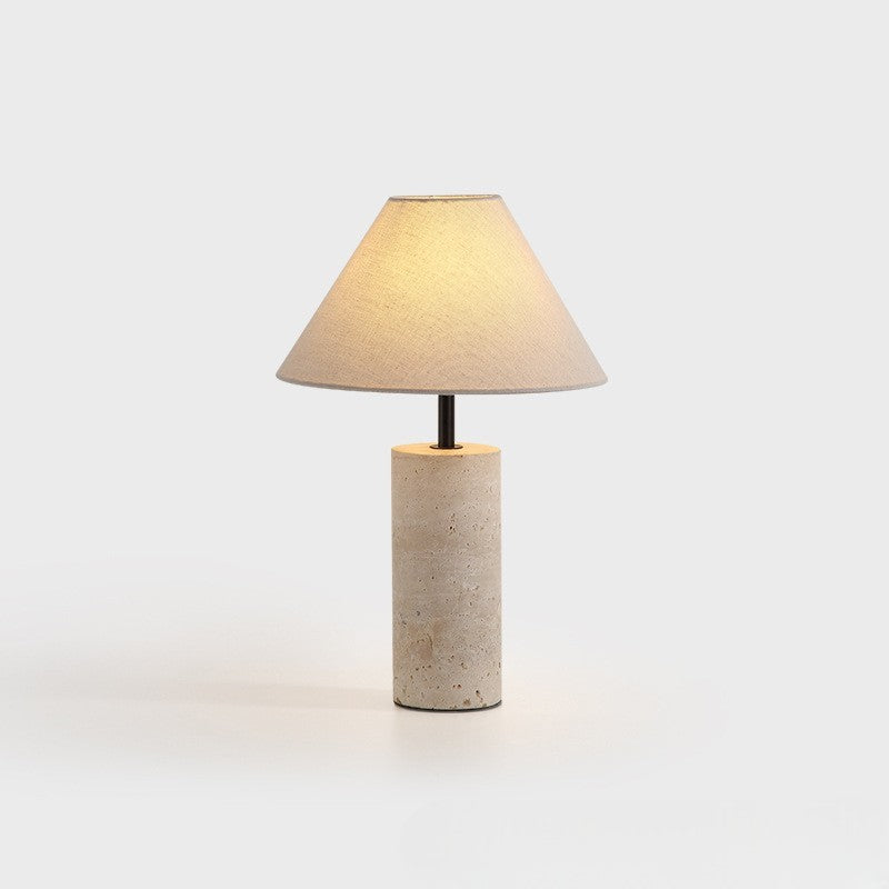 Lampa stołowa Lorie Marble + Linen