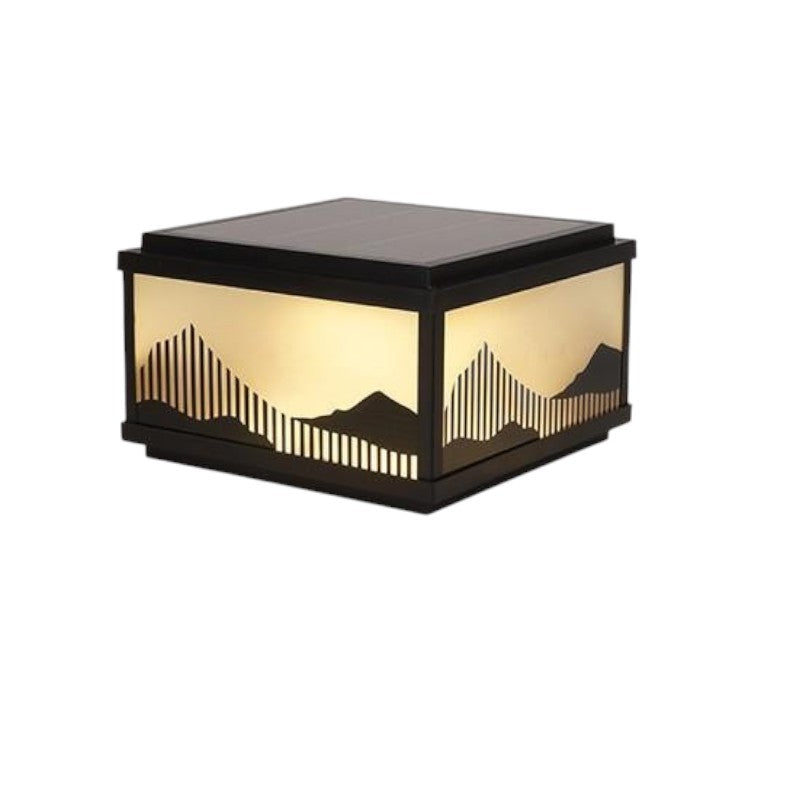 Solarna zewnętrzna lampa słupkowa