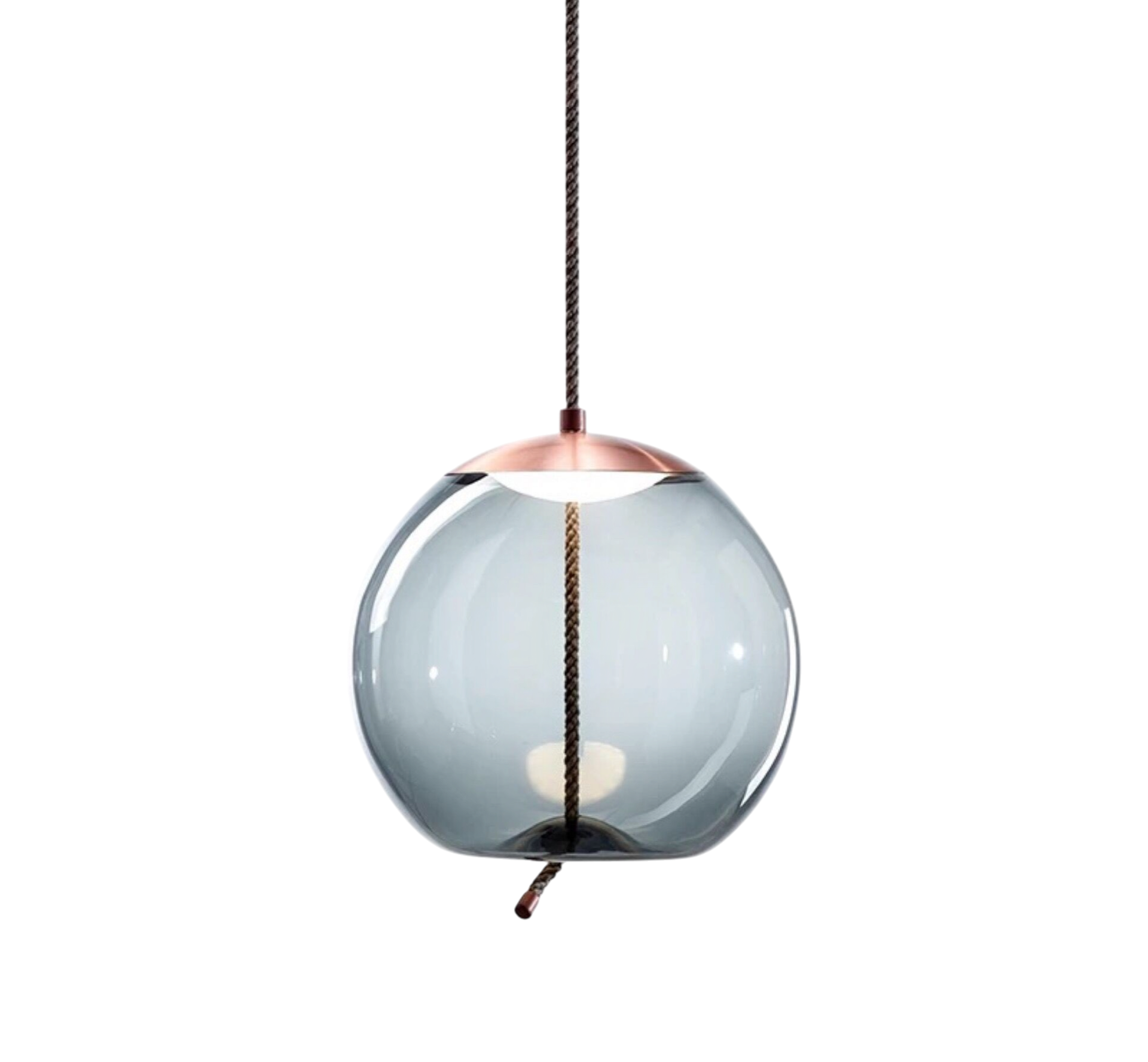 Lampa wisząca Hempoire w kolorze różowego złota