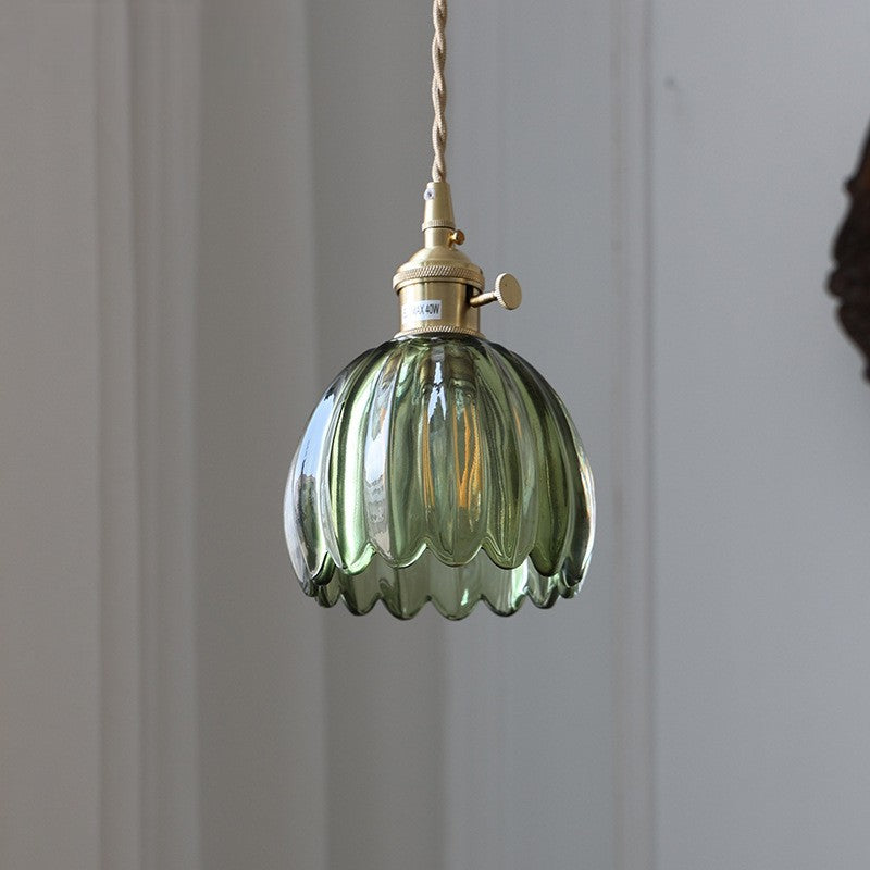 Japońska szklana lampa wisząca