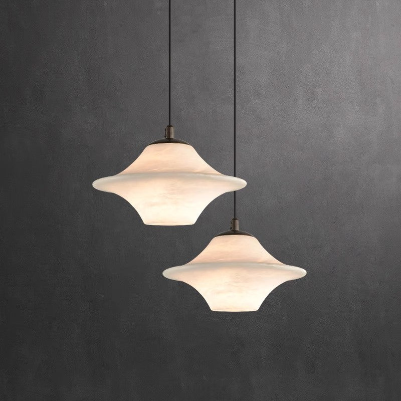 Lampa wisząca z naturalnego marmuru