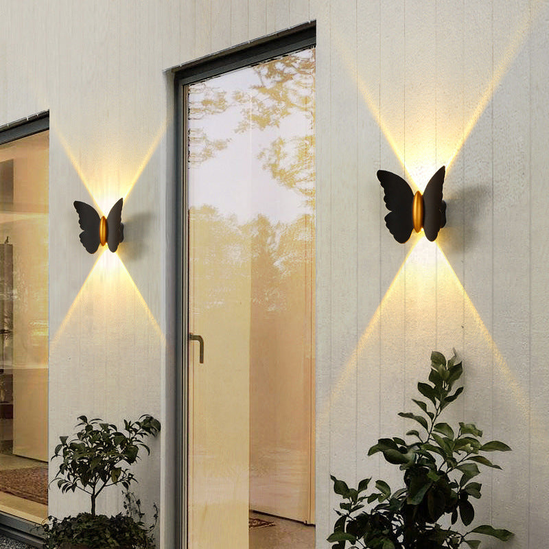 Zewnętrzna lampa ścienna Butterfly