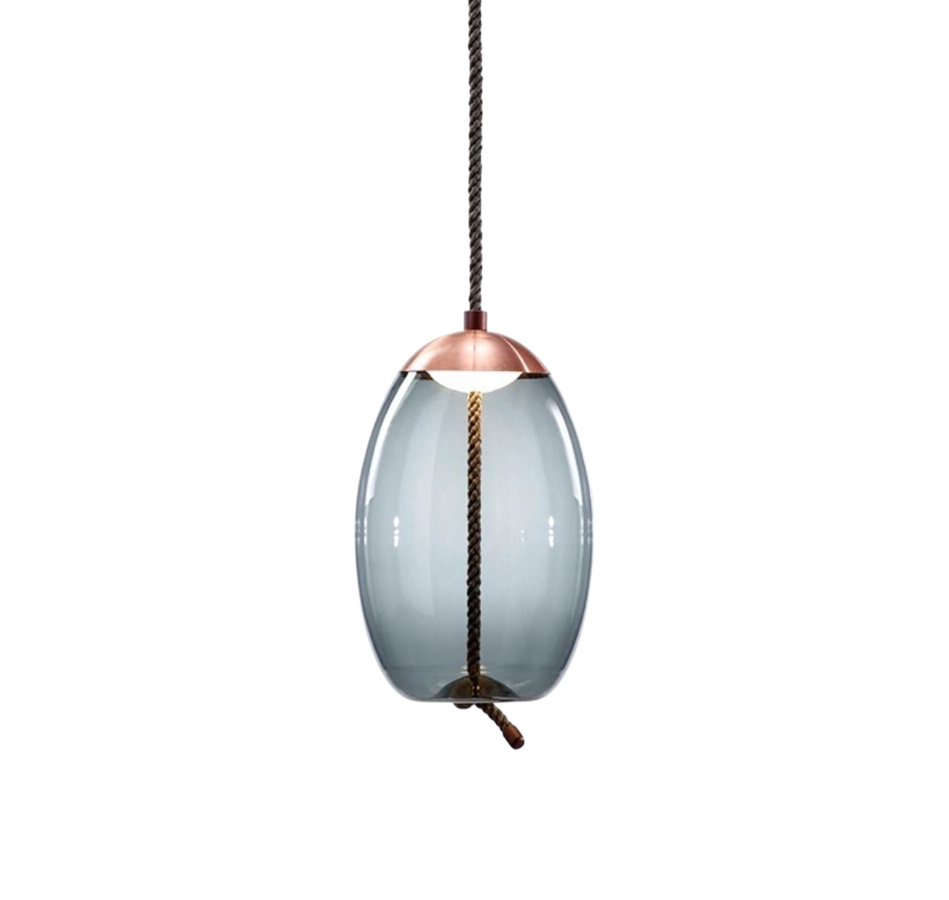 Lampa wisząca Hempoire w kolorze różowego złota