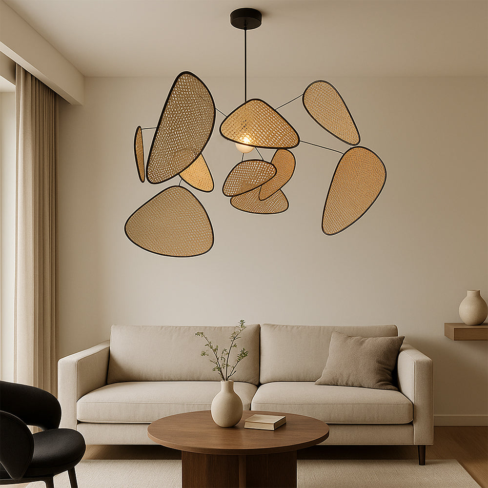 Rattanowa lampa wisząca Bria