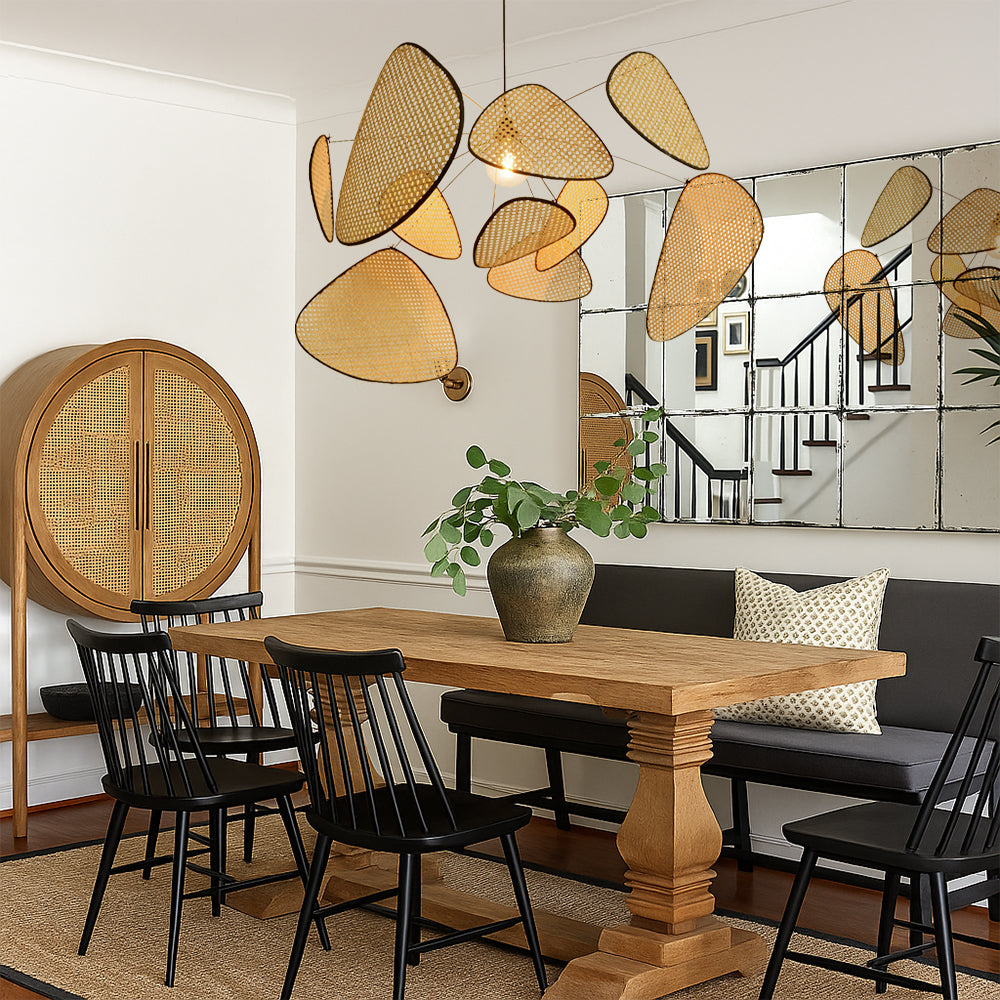 Rattanowa lampa wisząca Bria