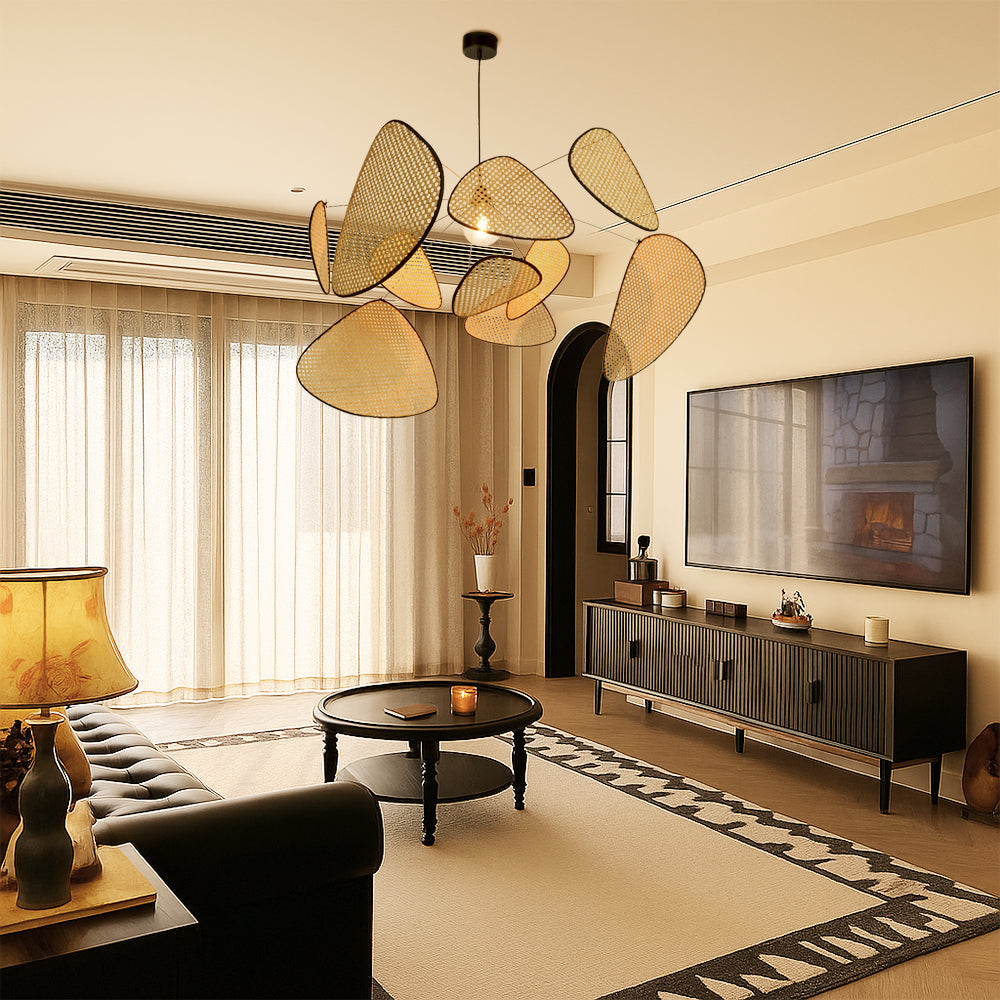 Rattanowa lampa wisząca Bria