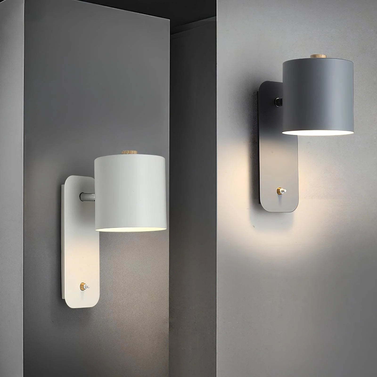 Wtykowa lampa ścienna Cylinder